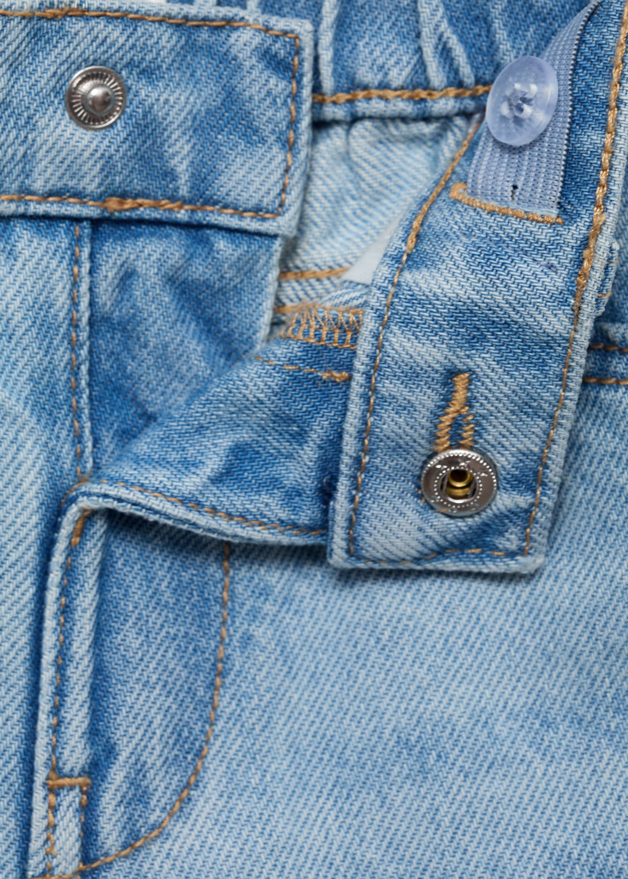 Cotton culotte jeans - Details of the article 8