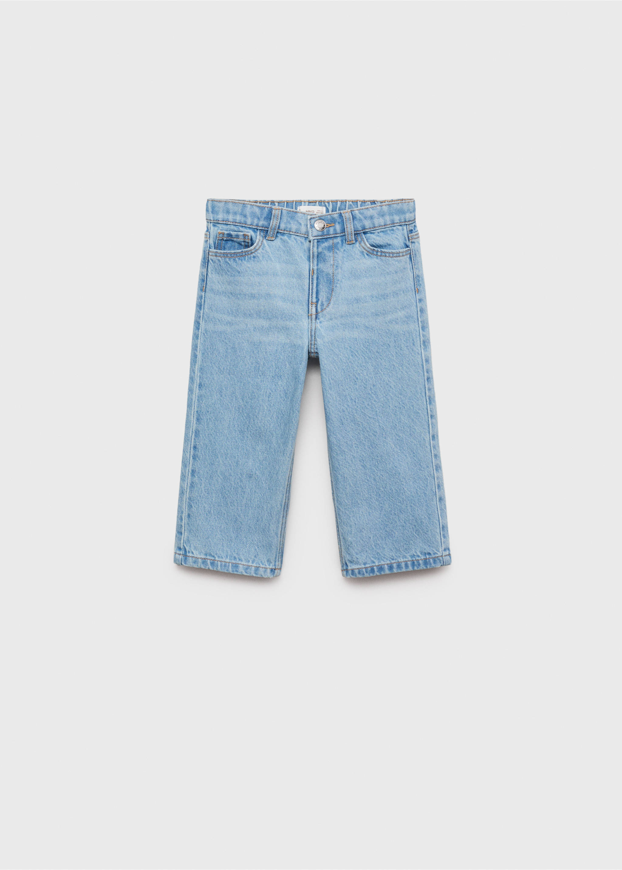 Cotton culotte jeans - Article without model, Light Blue. Ref: 17042030-00.