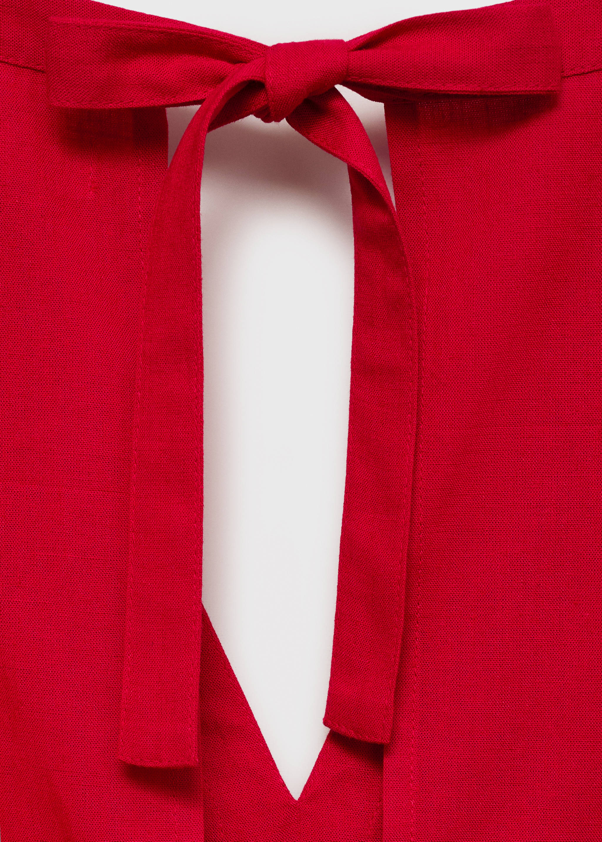 Leinen-Top mit gerafften Details - Detail des Artikels 8