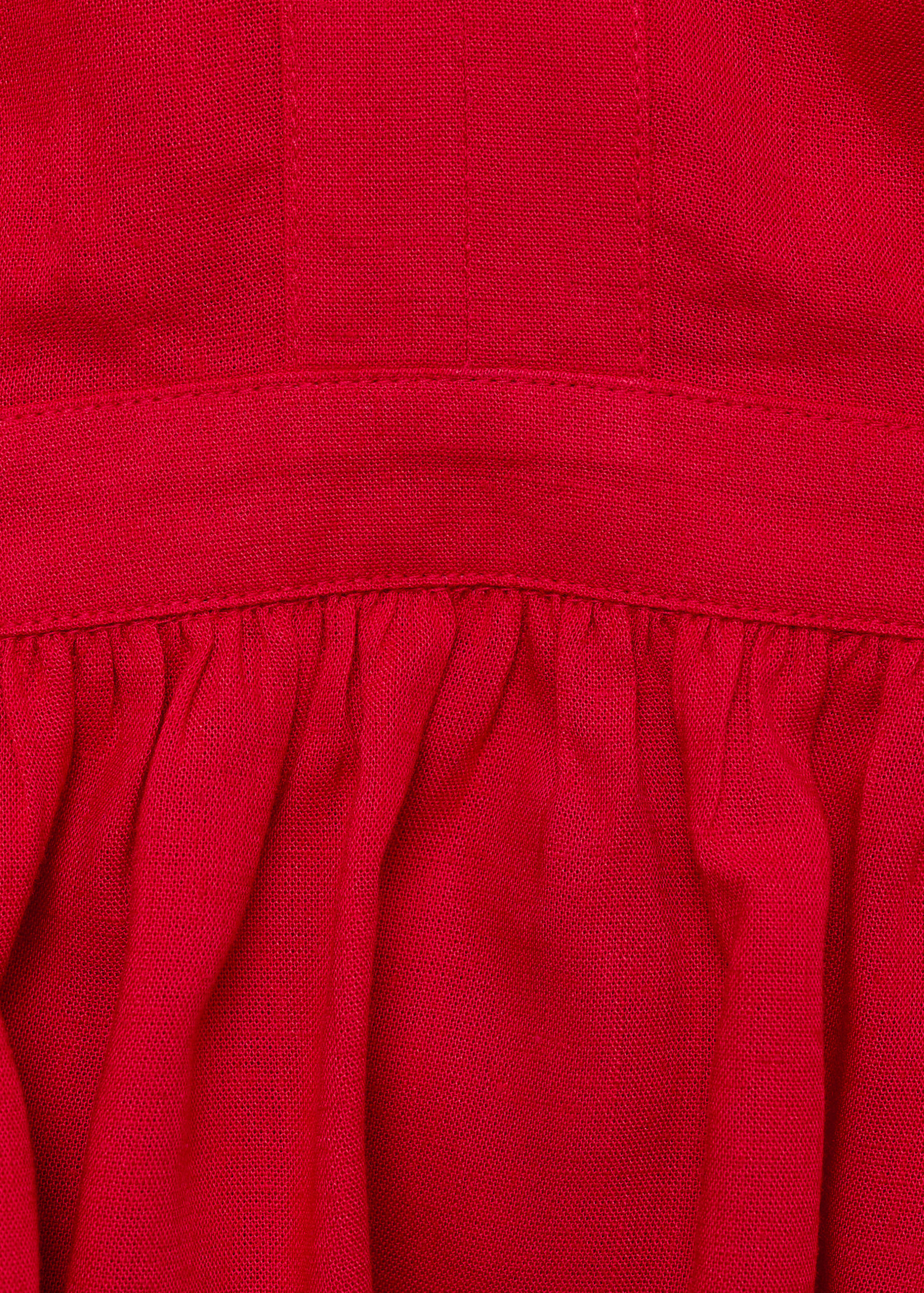 Leinen-Top mit gerafften Details - Detail des Artikels 0