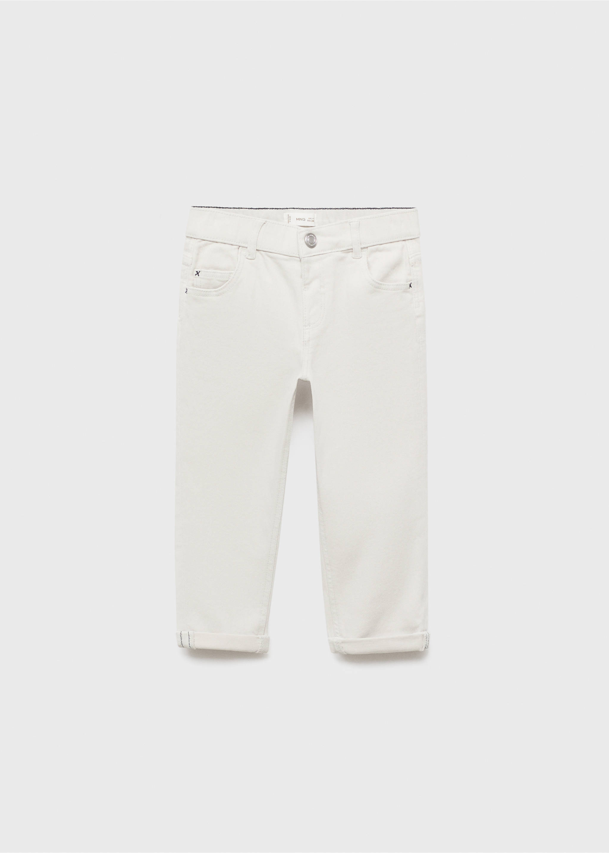 Turned-up straight jeans - Article without model, Ice Grey. Ref: 17042536-00.