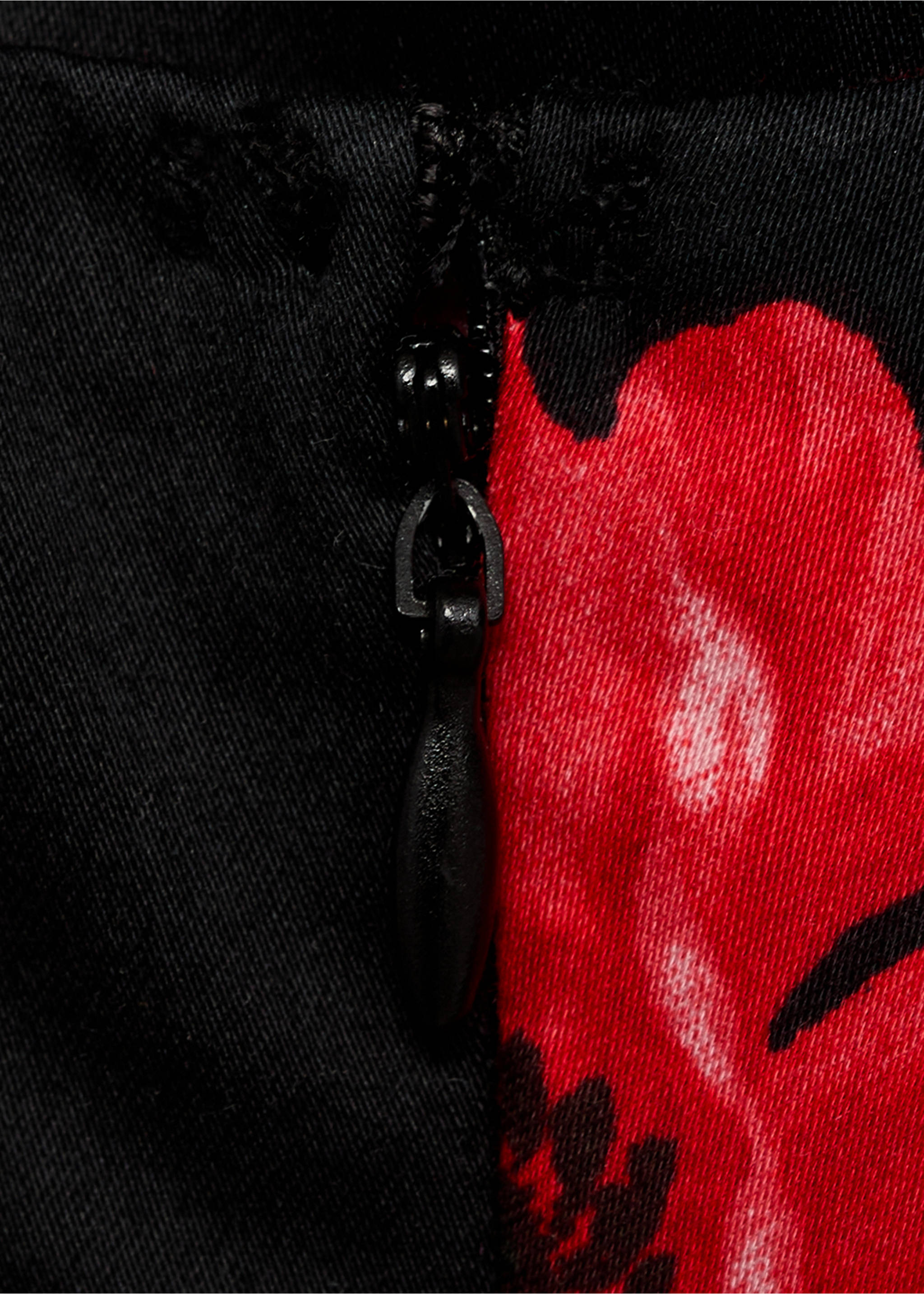 Vestido palabra de honor flores - Detalle del artículo 0, Negro. Ref: 17042537-00.