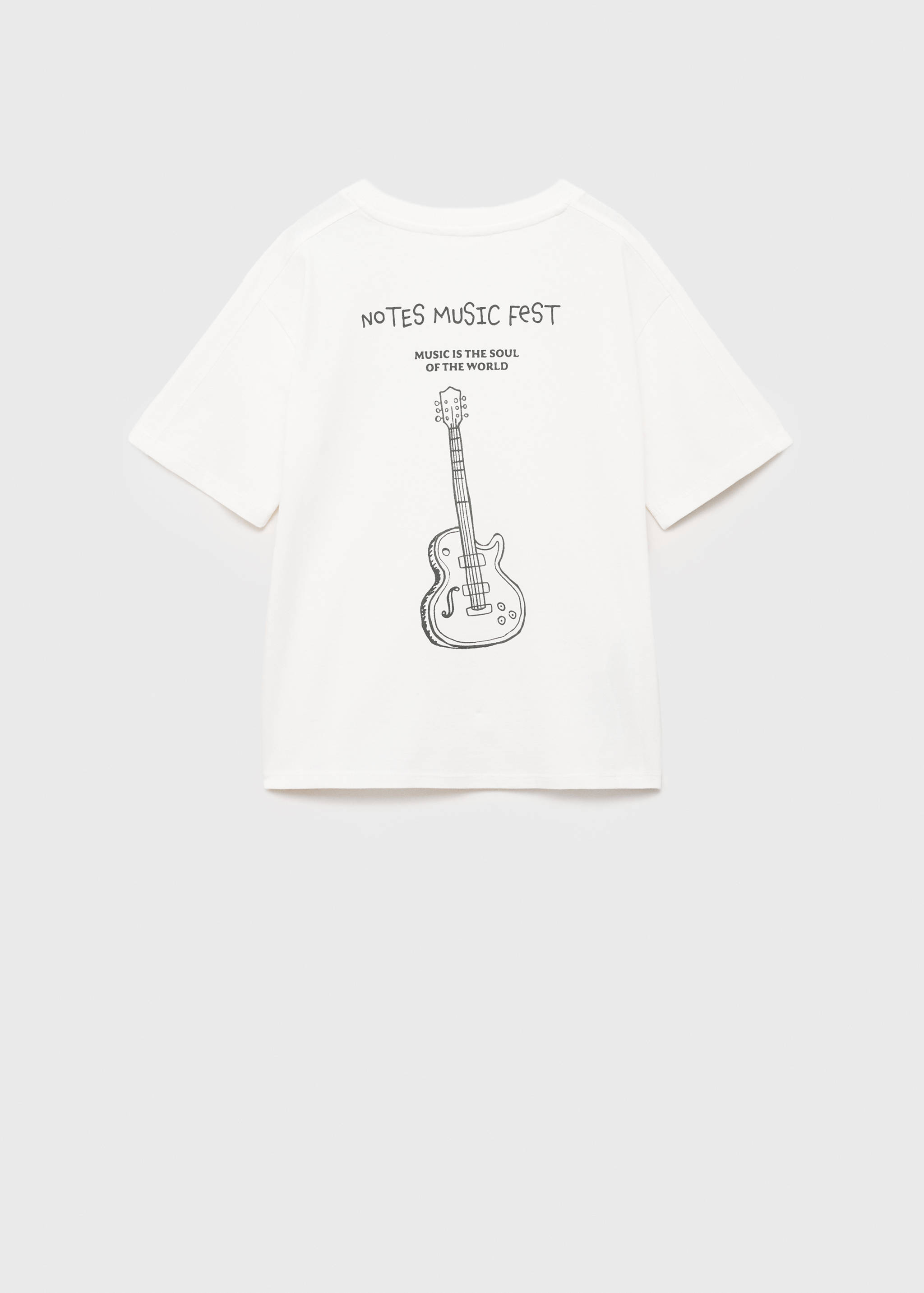 Printed cotton-blend T-shirt - Reverse of the article