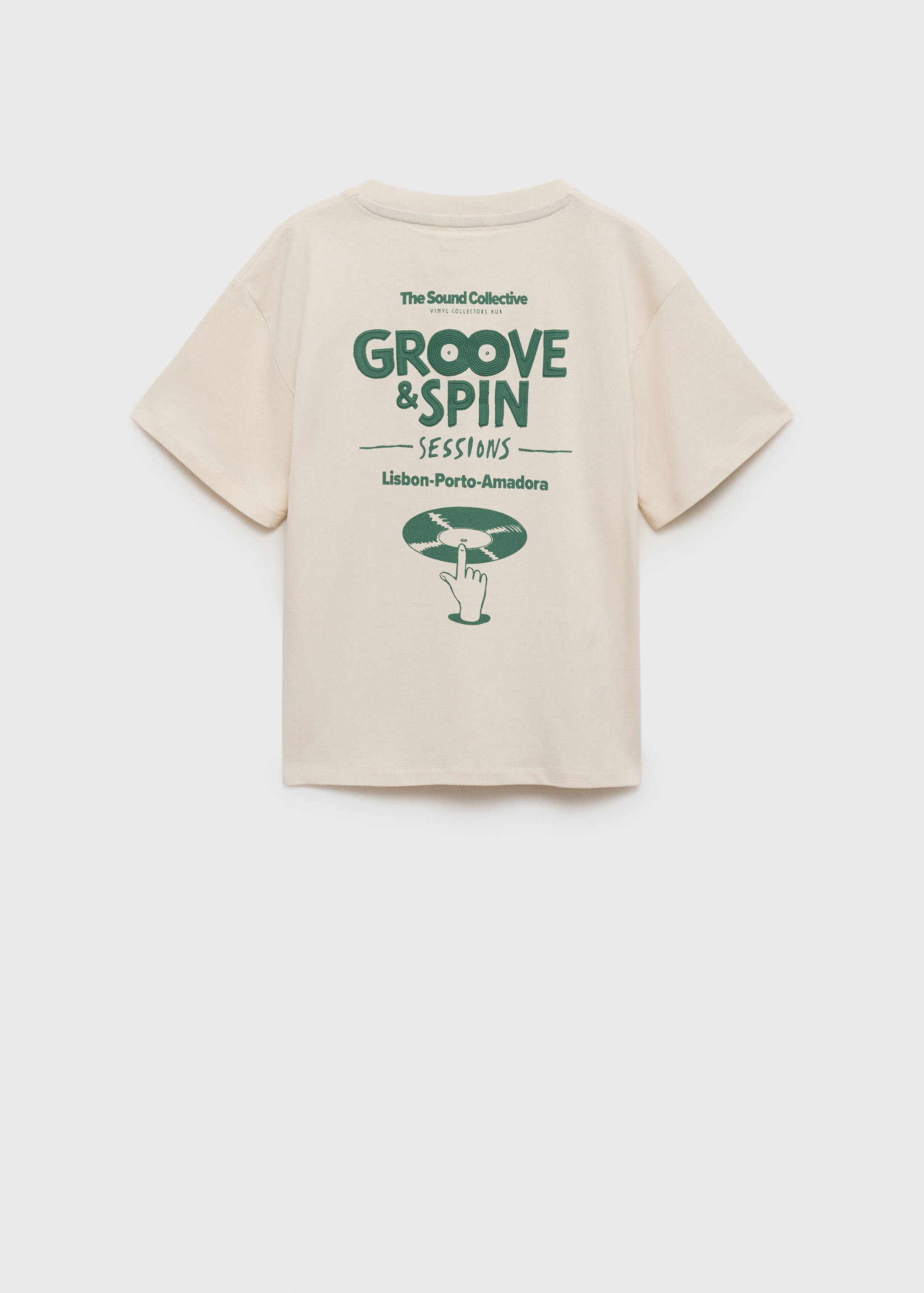 Printed embossed letters t-shirt - Reverse of the article