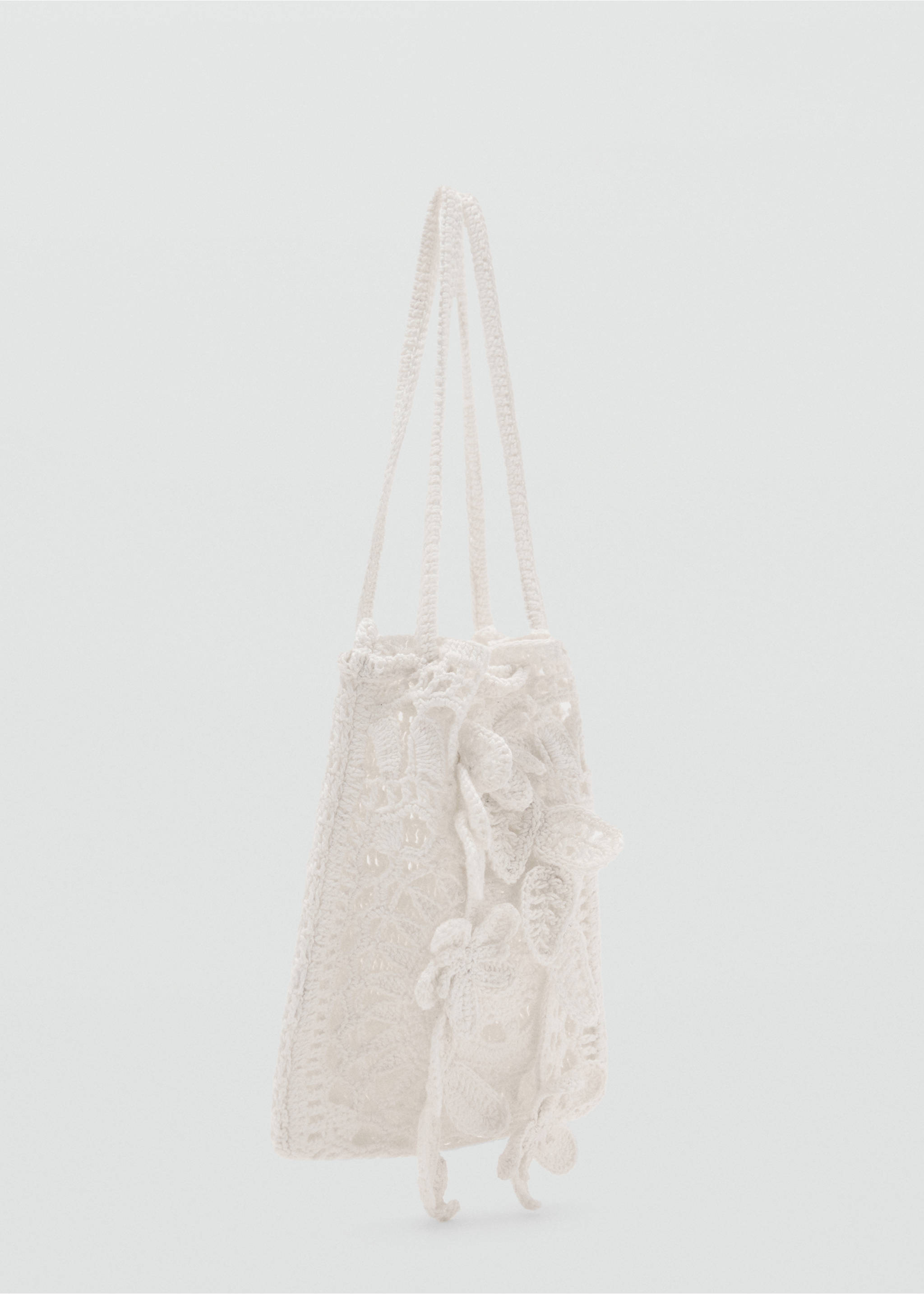 Sac porté main crochet - Plan moyen, Blanc. Ref: 17042544-00.