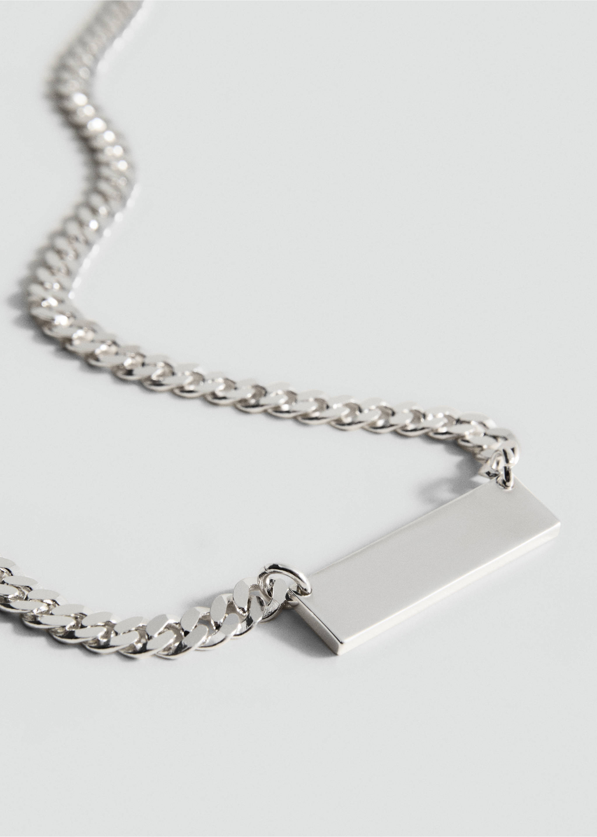 Chain with metal links - Medium plane, Silver. Ref: 17042545-00.