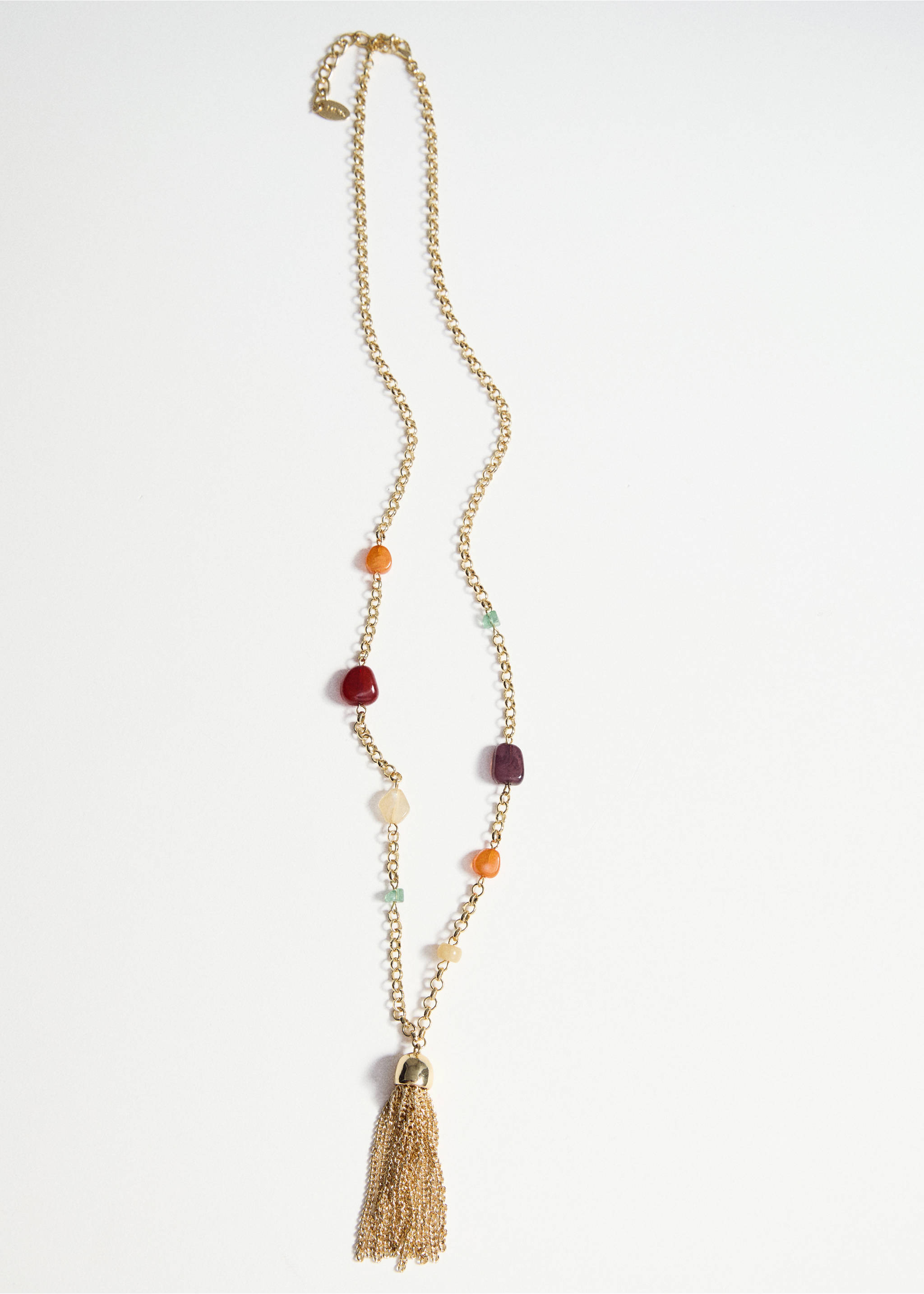 Collar abalorios flecos - Detalle del artículo 5, Oro. Ref: 17042546-00.