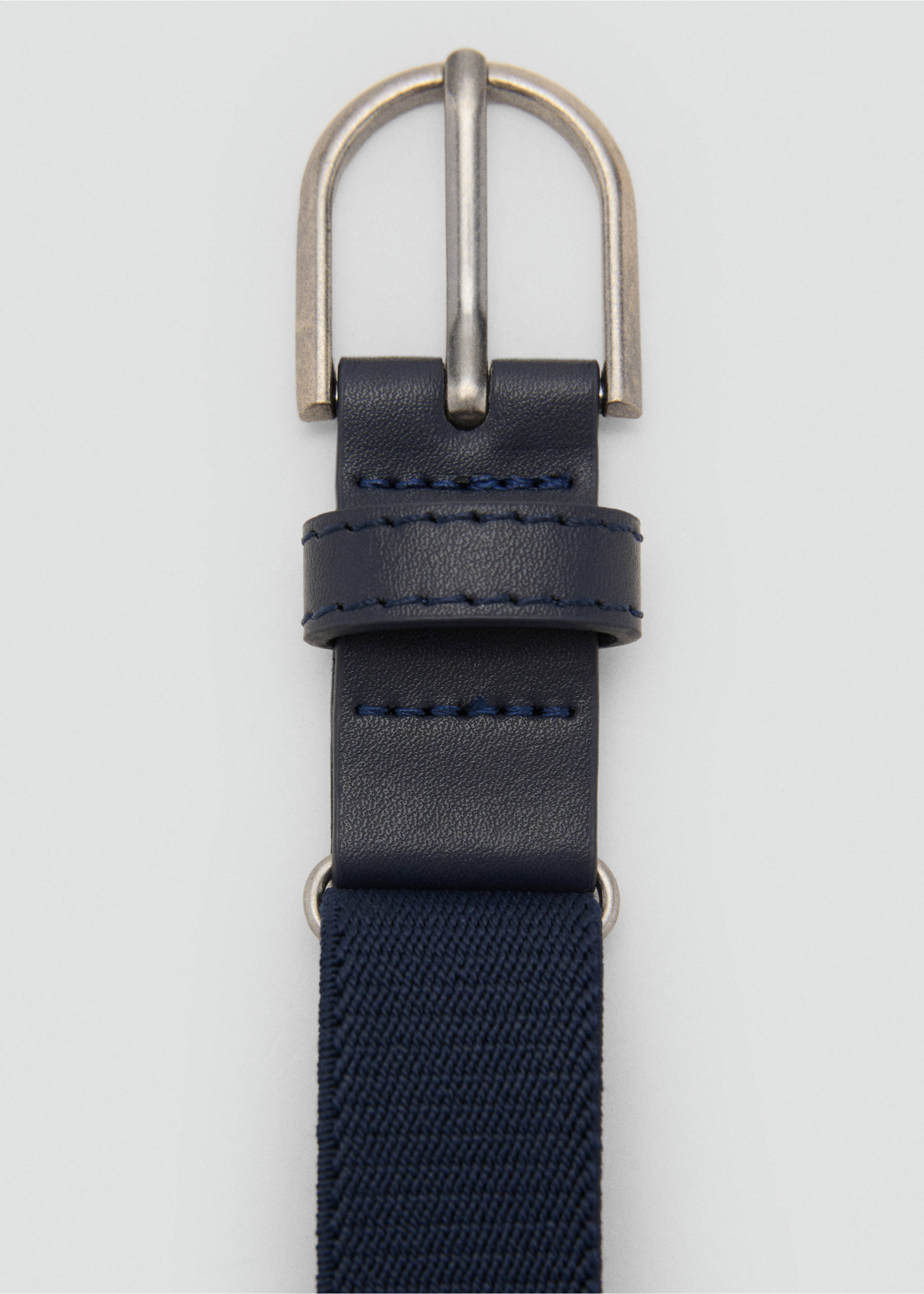 Elastic belt - Details of the article 2, Dark Navy. Ref: 17042548-00.