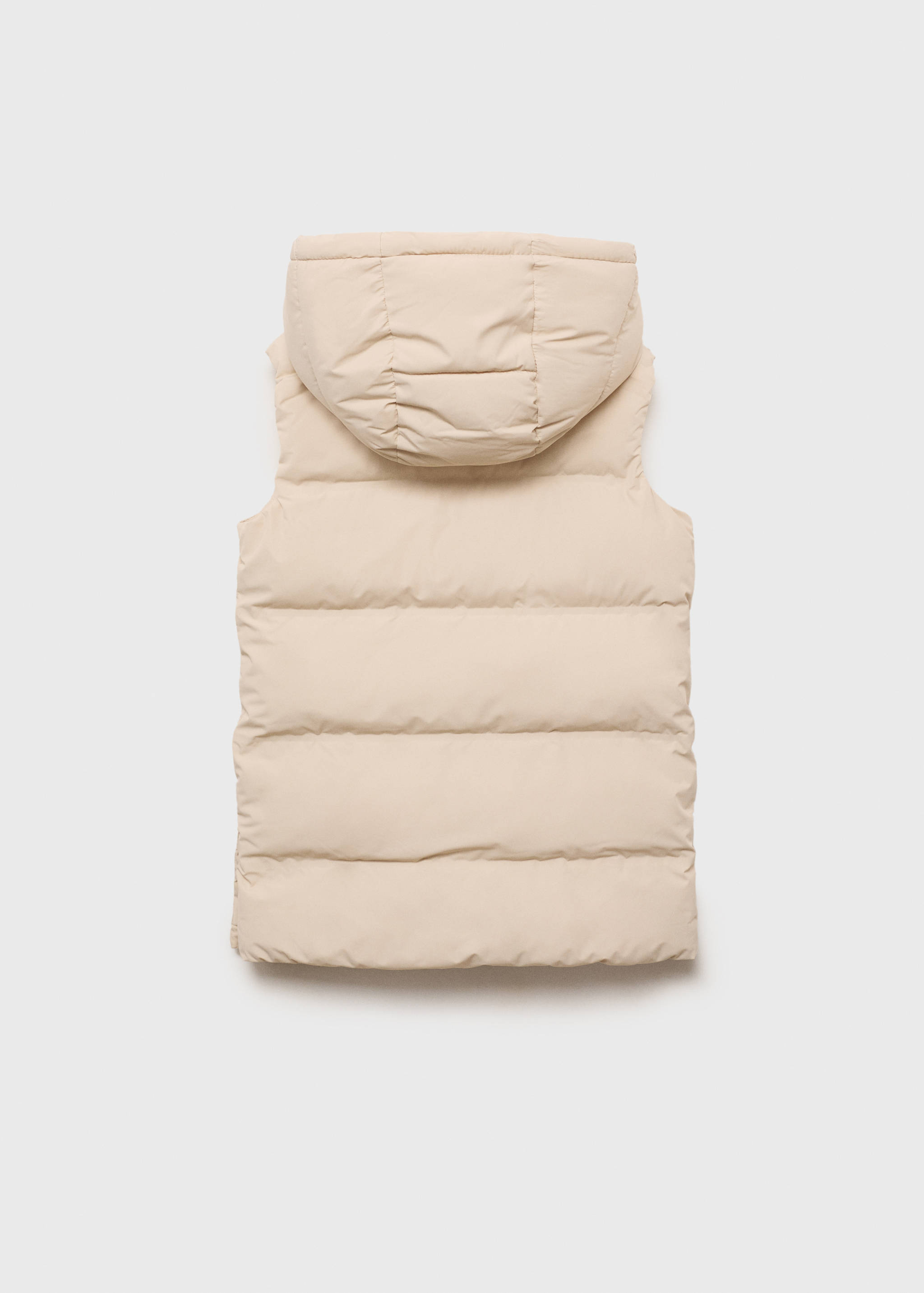 Long hooded waistcoat - Reverse of the article