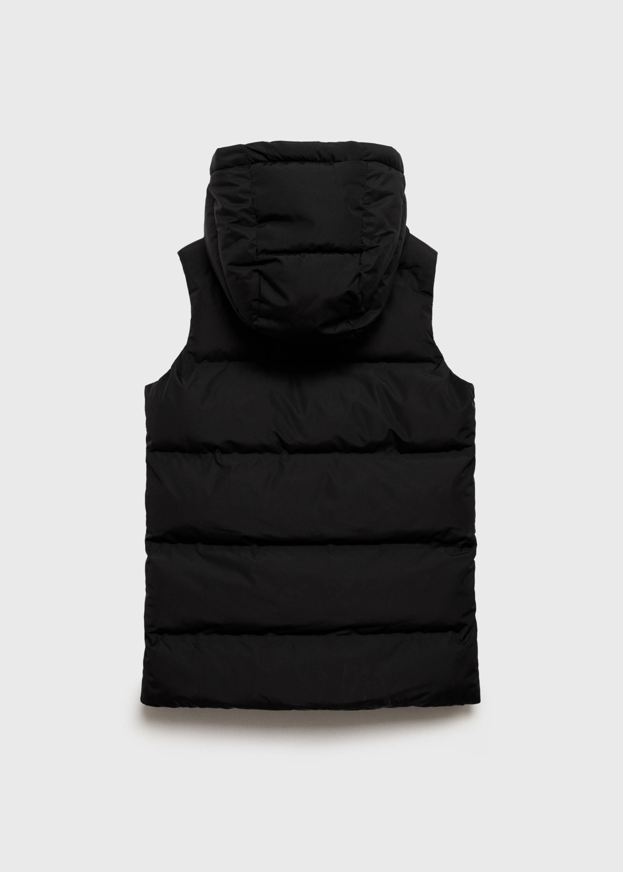 Long hooded waistcoat - Reverse of the article