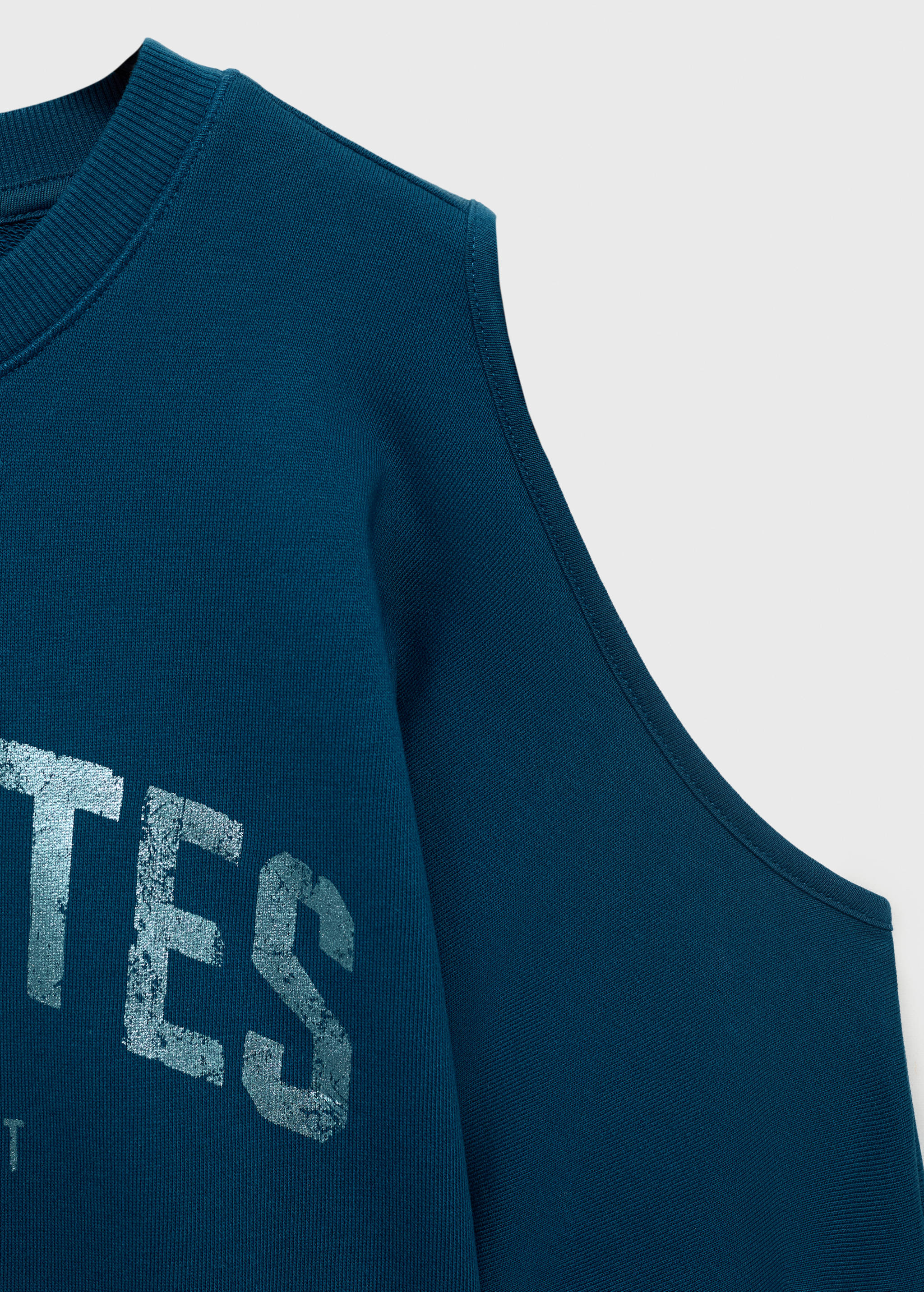 Printed sweatshirt with cut-out - Details of the article 8