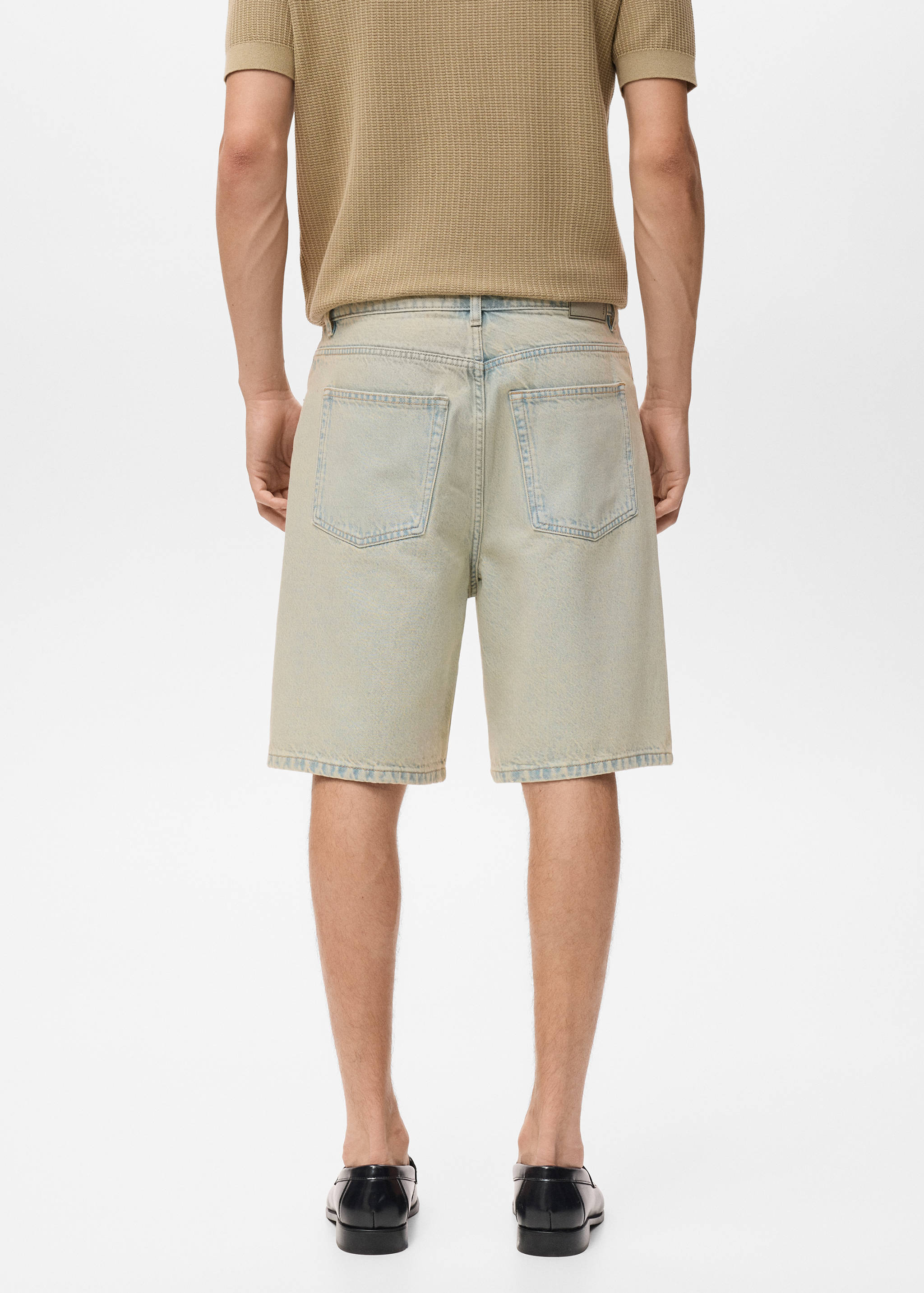 Bermuda en jean relaxed-fit - Verso de l’article
