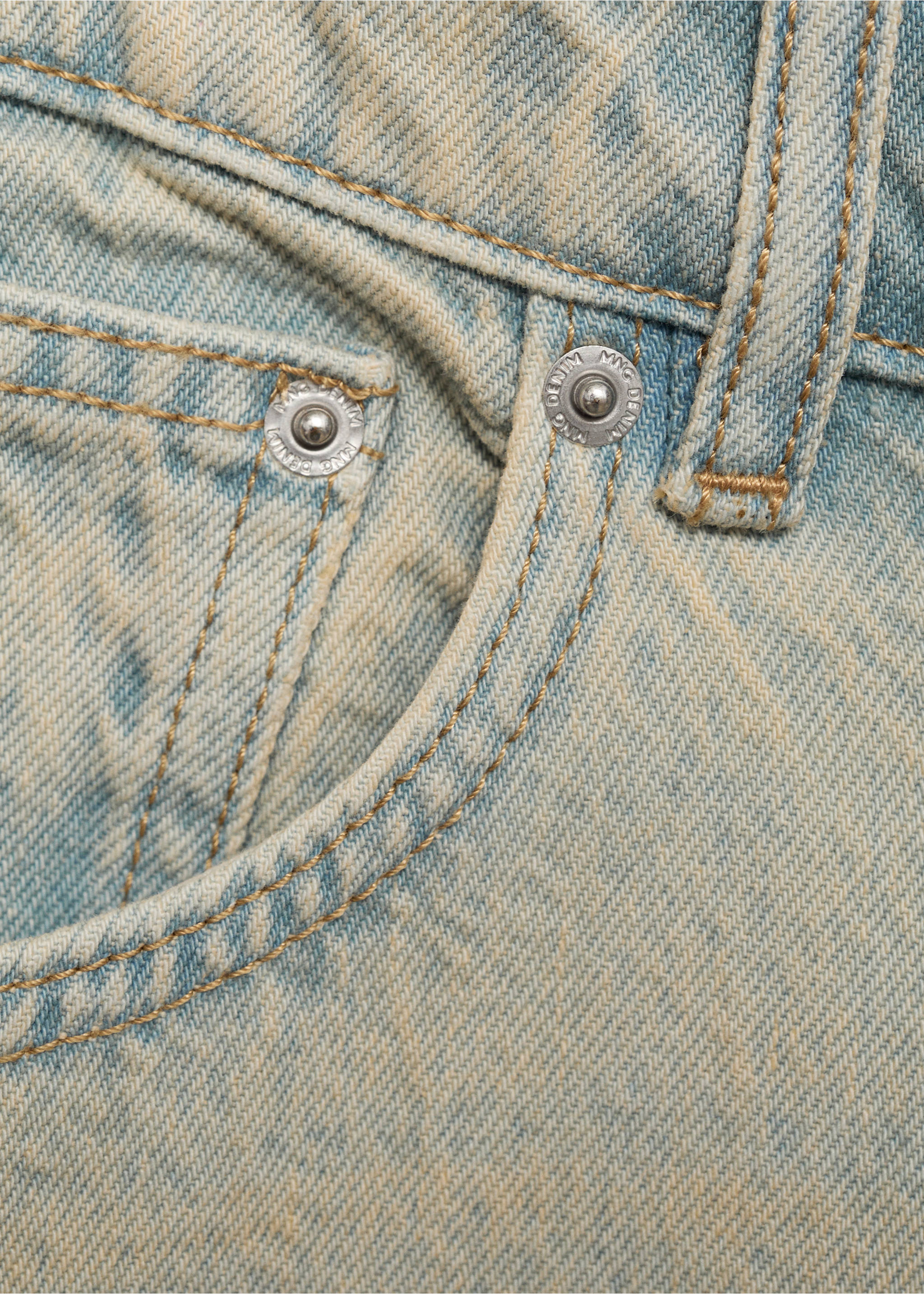 Bermuda en jean relaxed-fit - Détail de l'article 0, Bleu clair vintage. Ref: 17042900-00.