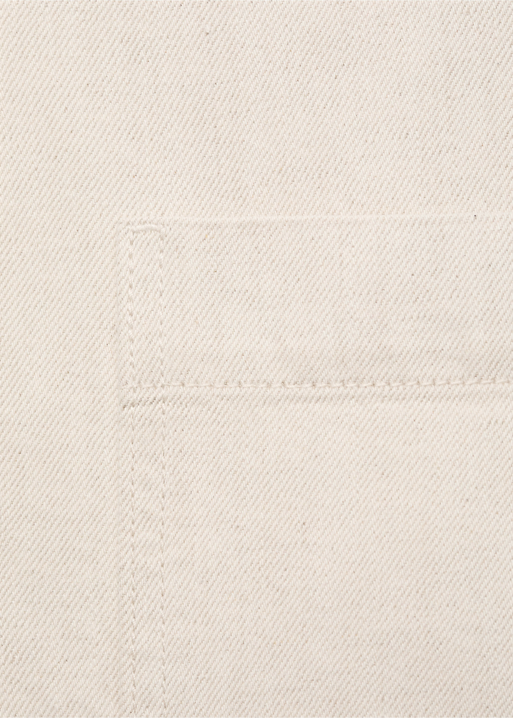 Linen-cotton blend shirt - Details of the article 8, Ecru. Ref: 17042906-00.