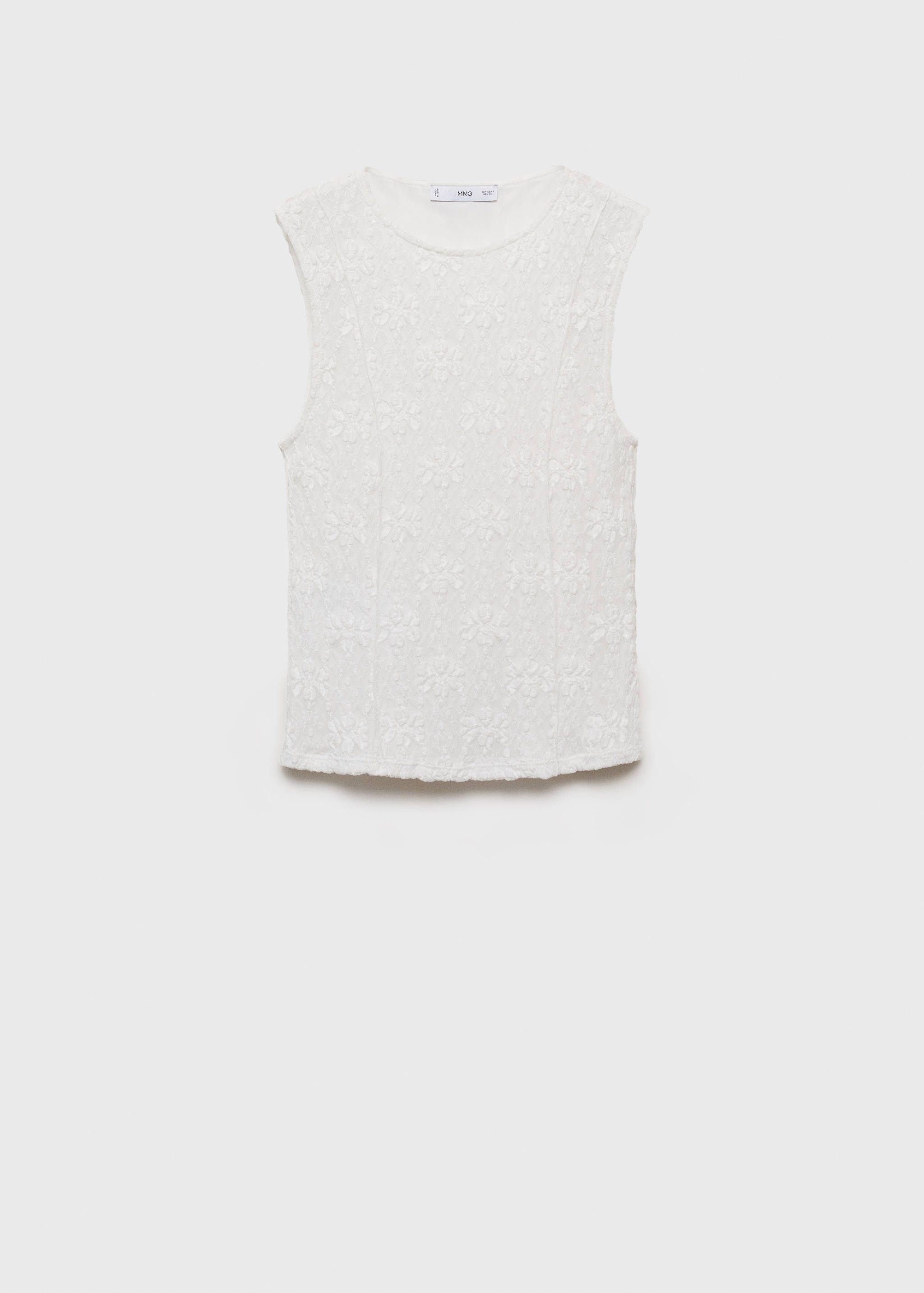 Camiseta tirantes encaje - Artículo sin modelo