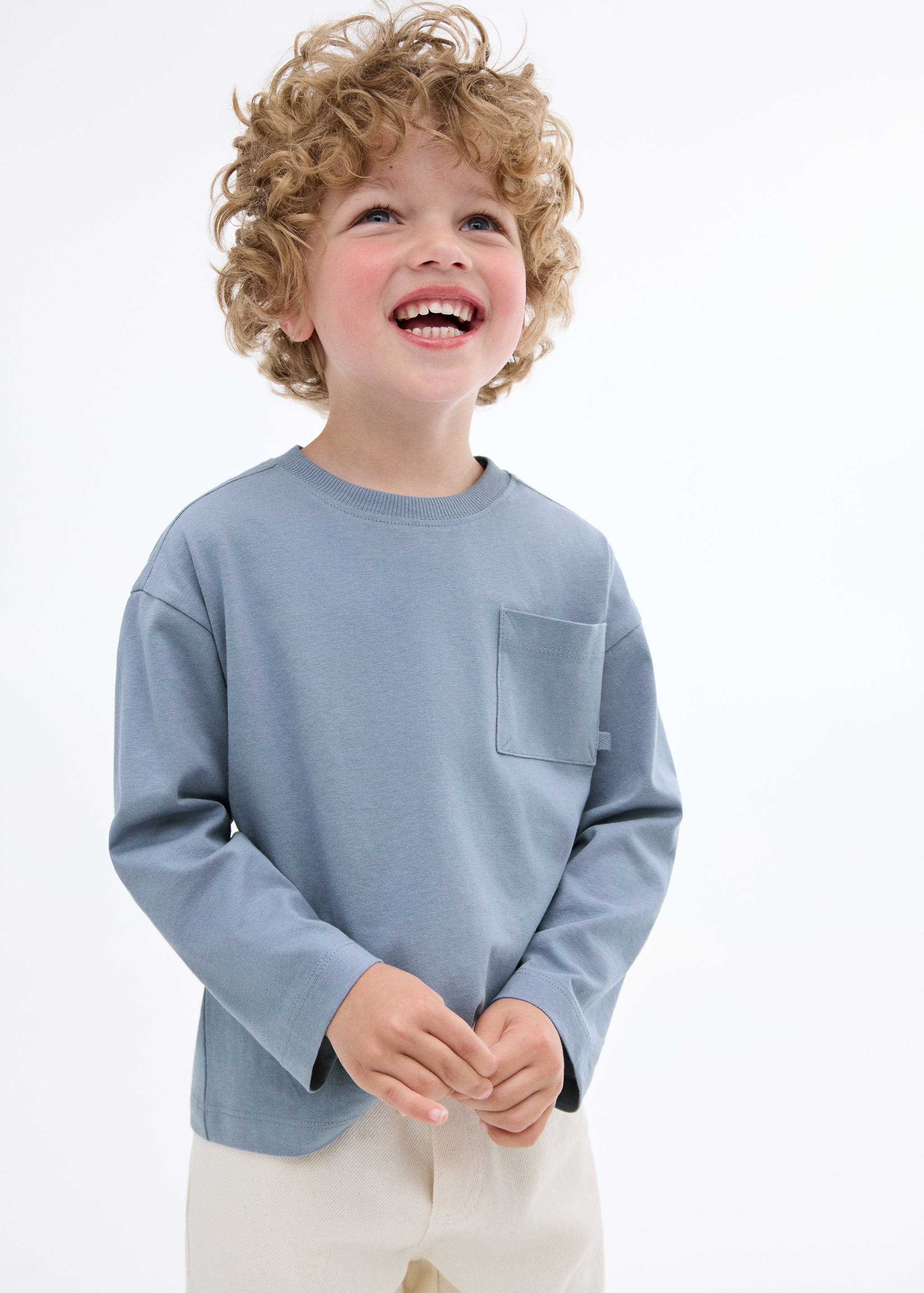 Pocket cotton T-shirt - Medium plane