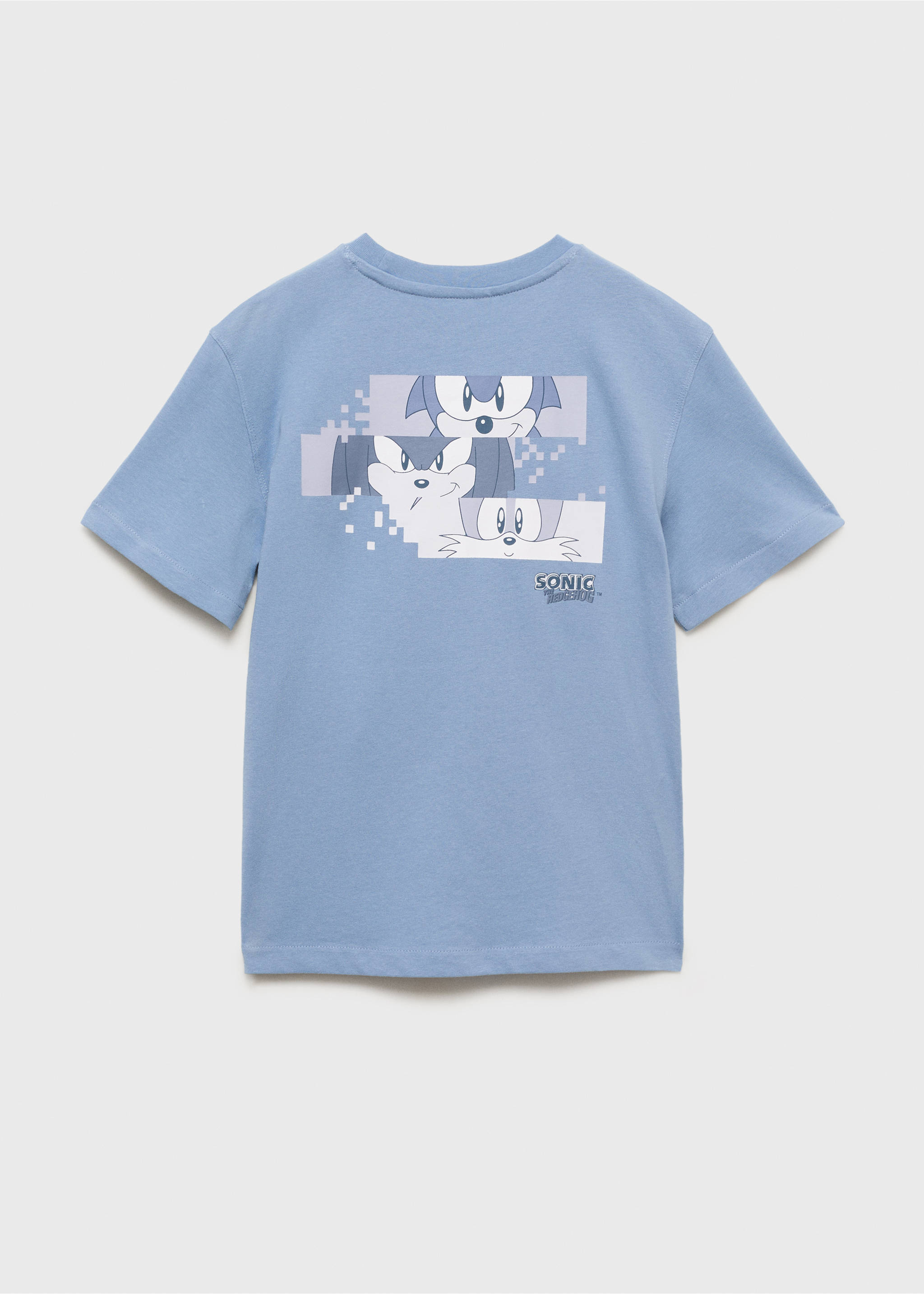 Embossed Sonic t-shirt - Reverse of the article, Blue. Ref: 17042910-00.