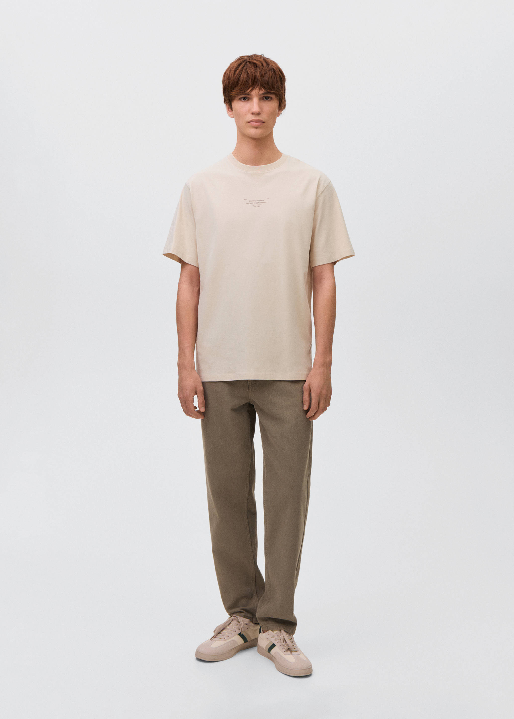 Printed cotton-blend t-shirt - General plane