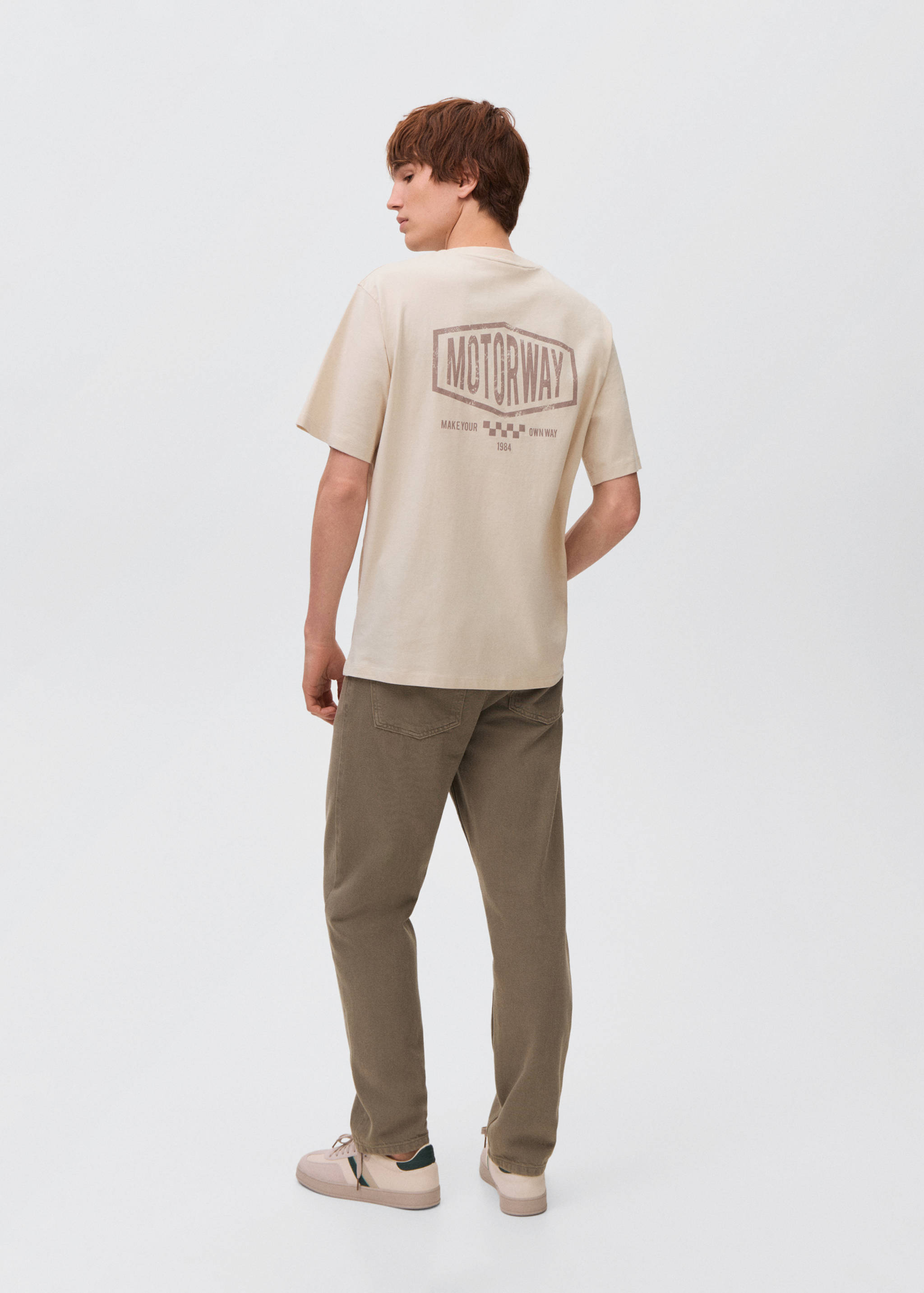 Printed cotton-blend t-shirt - Reverse of the article