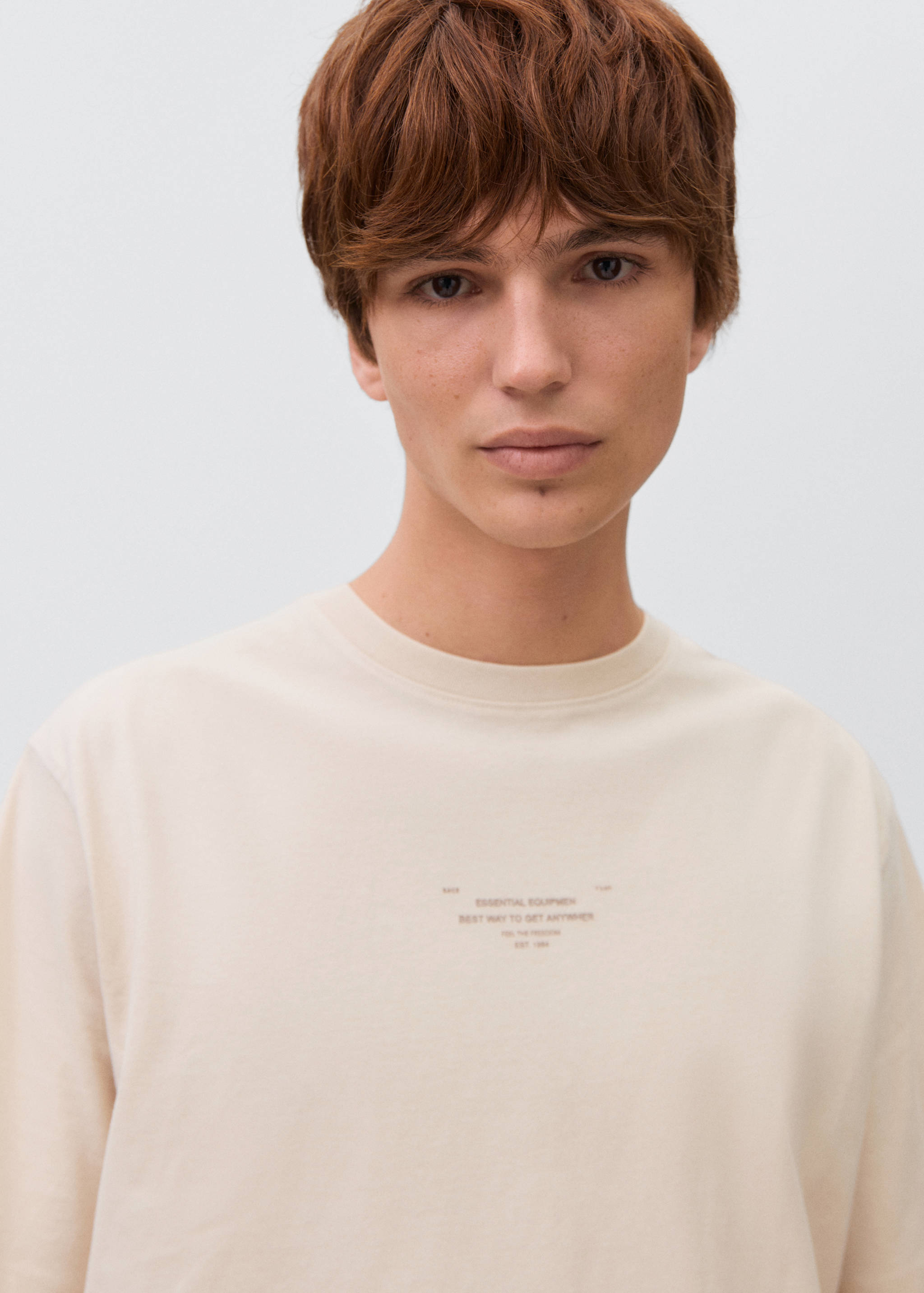Printed cotton-blend t-shirt - Details of the article 1