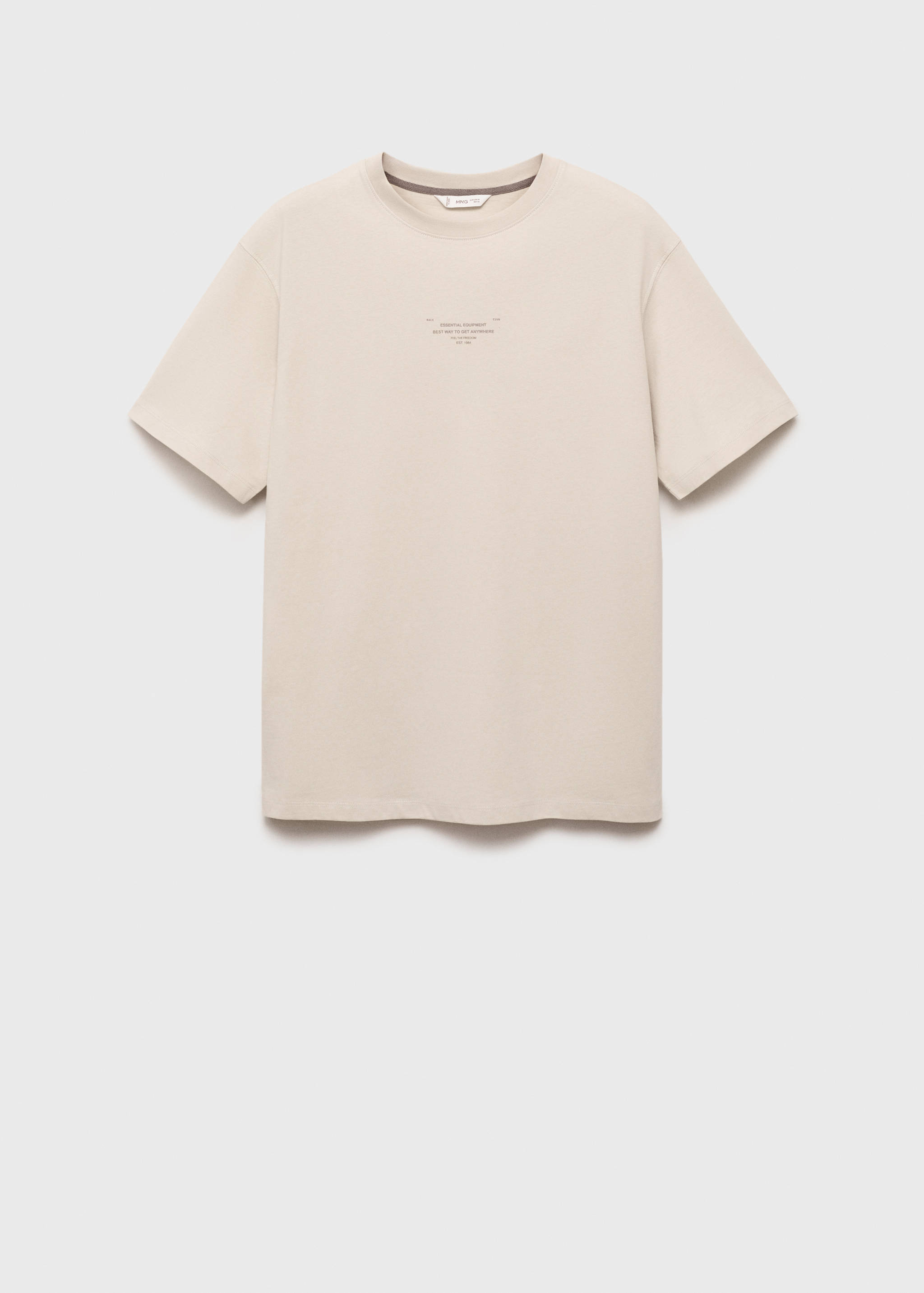 Printed cotton-blend t-shirt - Article without model