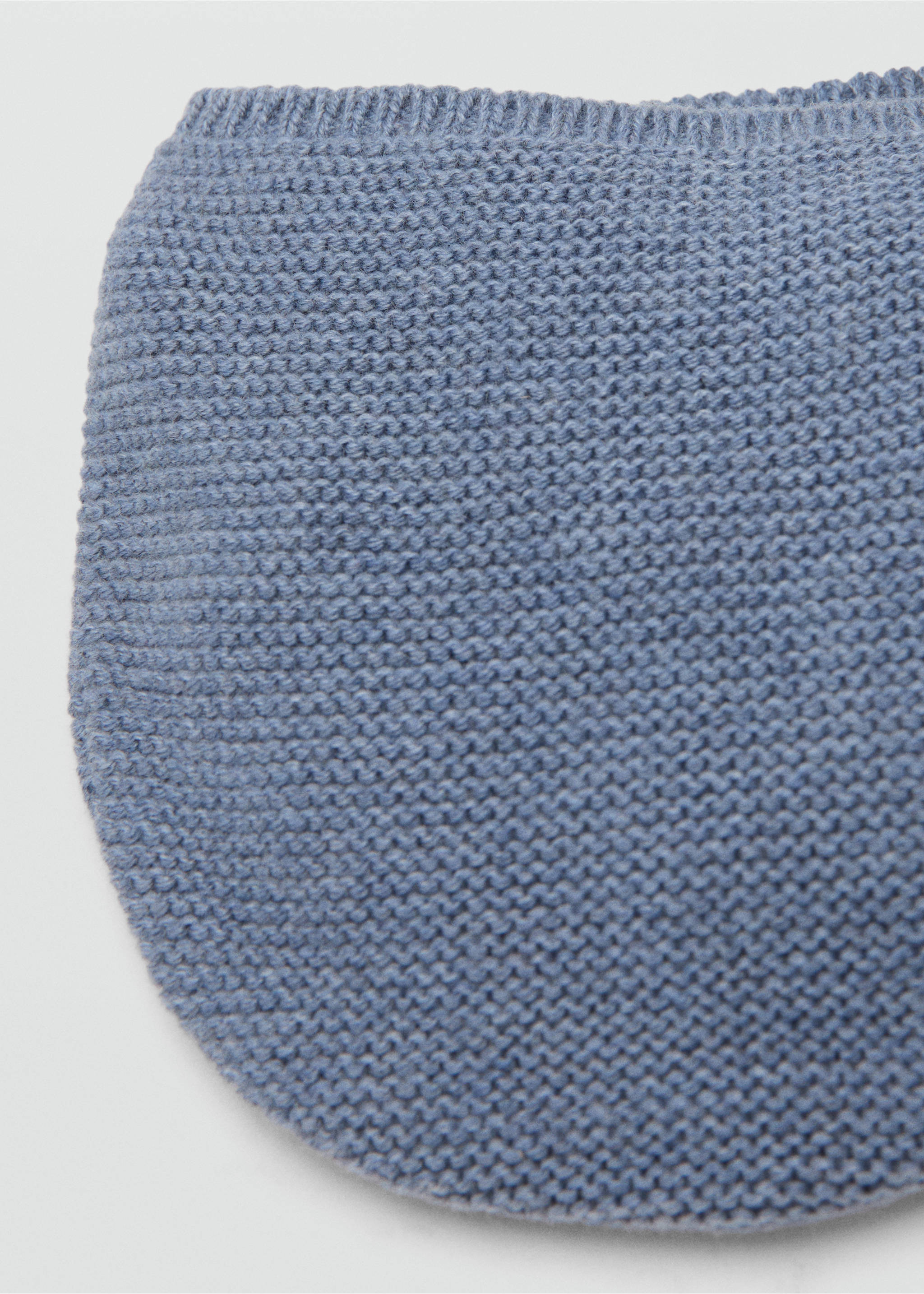 Knitted bonnet - Details of the article 1, Blue. Ref: 17042915-00.