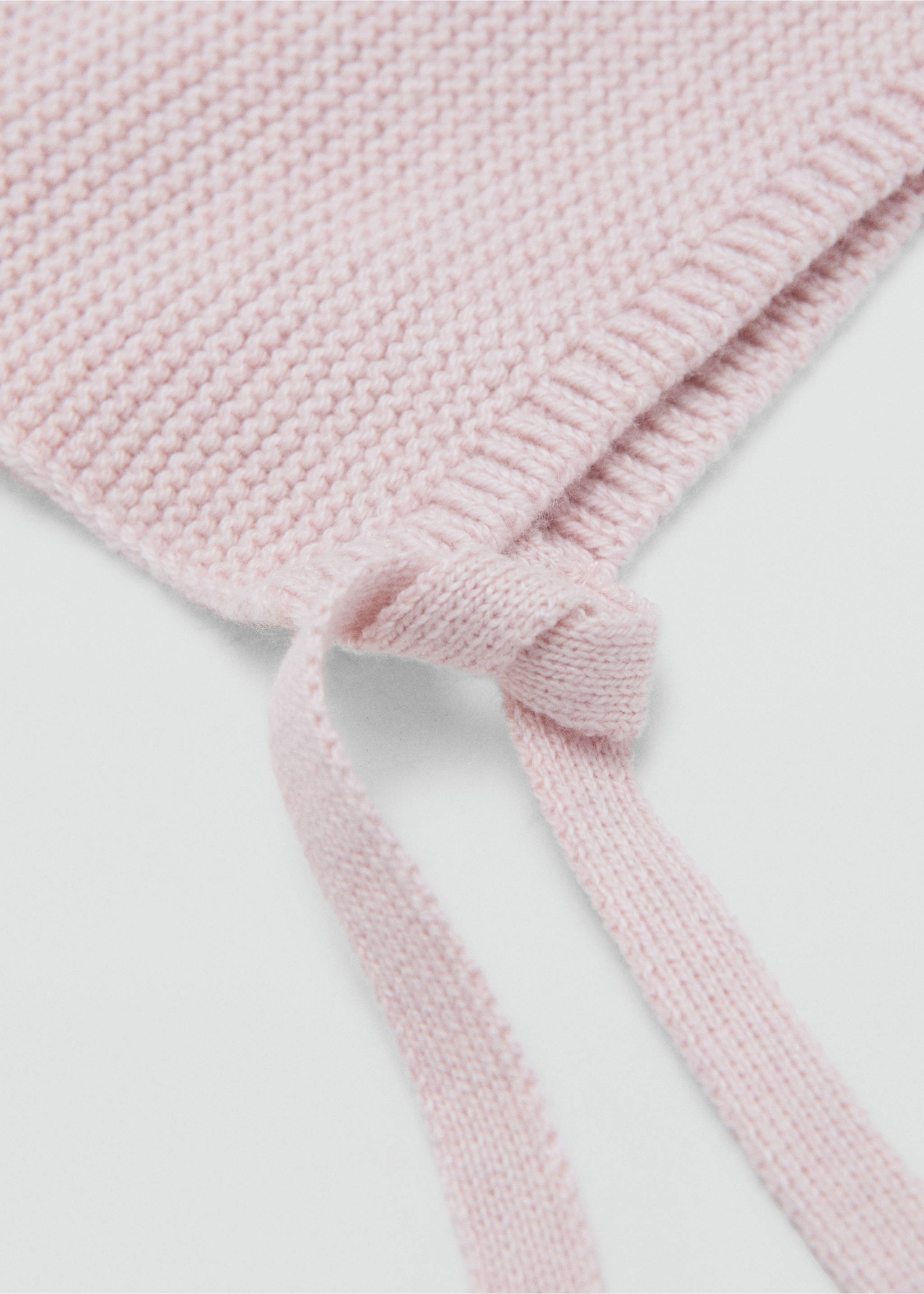 Knitted bonnet - Medium plane, Light Pink. Ref: 17042915-00.