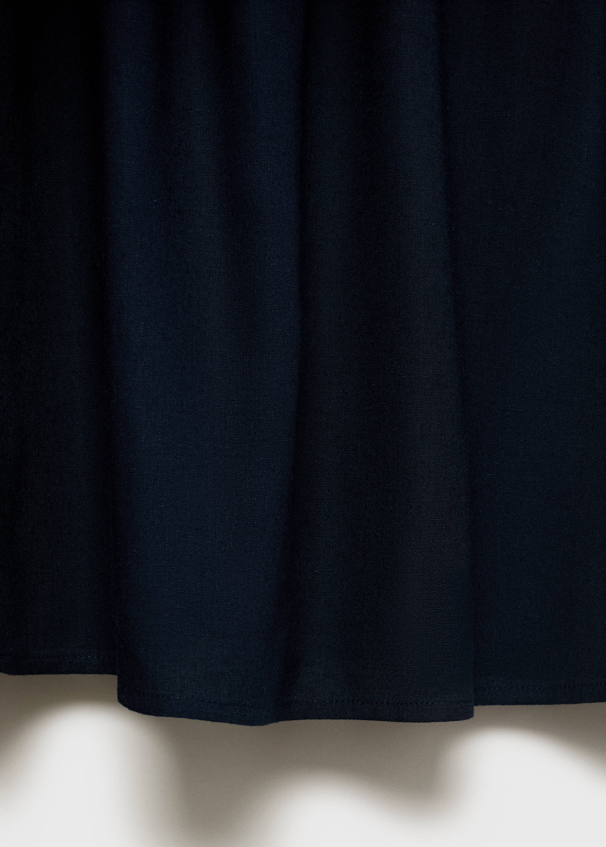 Halter-neck linen dress - Details of the article 0