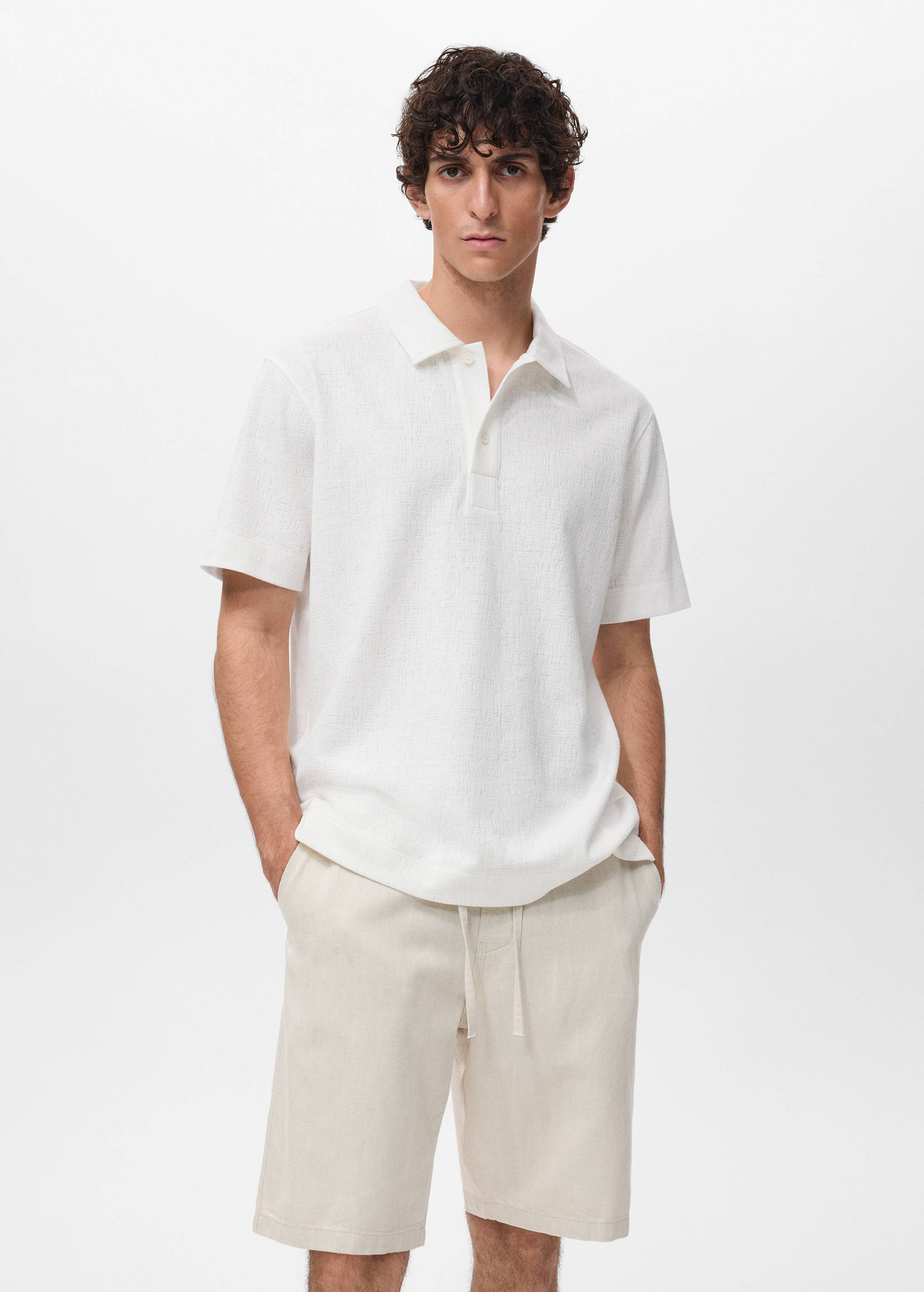Polo maille structure - Plan moyen