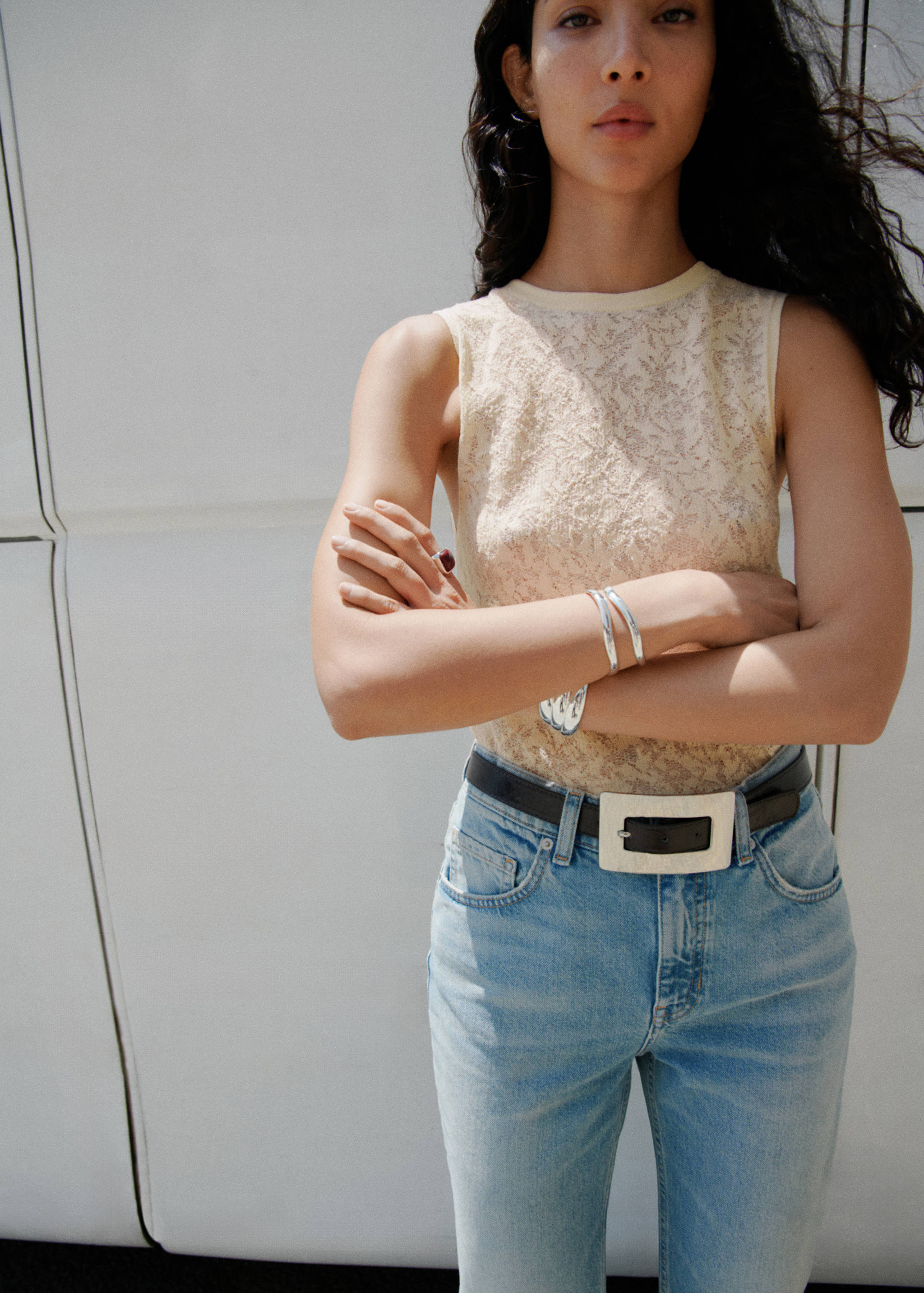 Openwork knit top - Medium plane