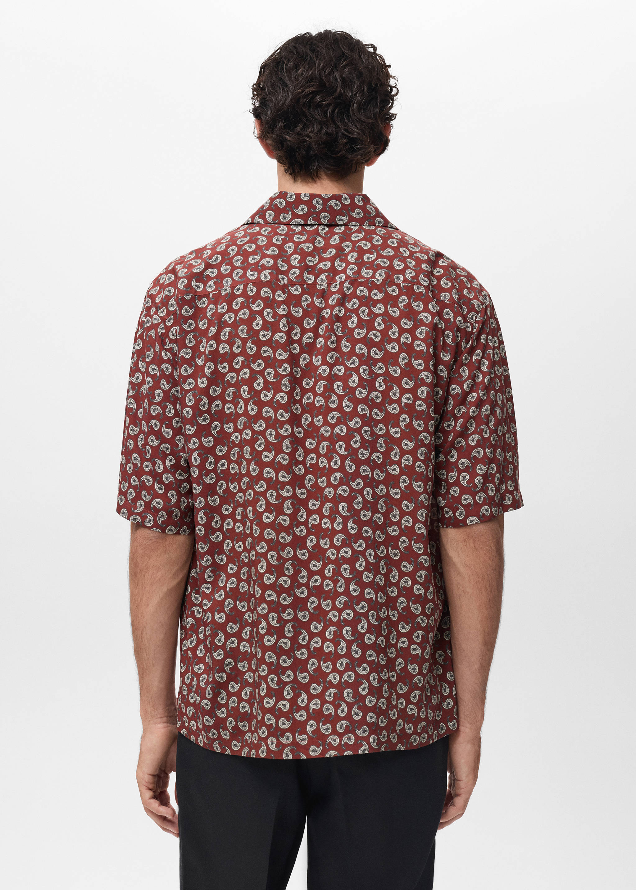 Printed fluid regular-fit shirt - Reverse of the article