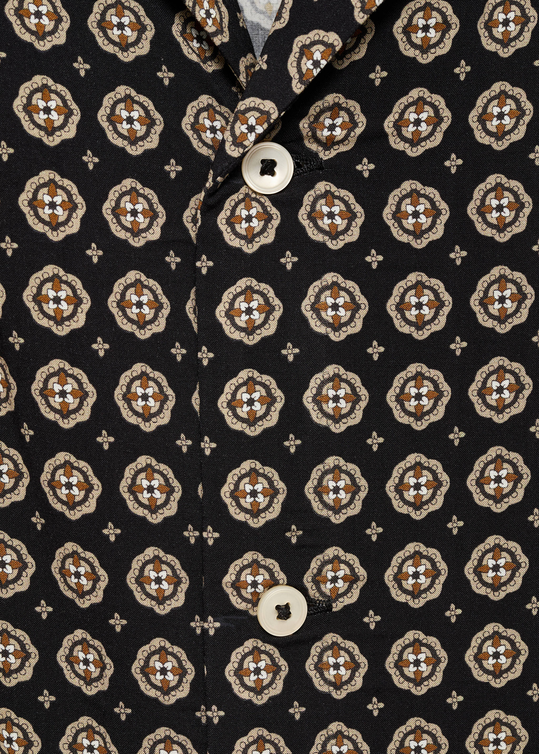 Printed fluid regular-fit shirt - Details of the article 0