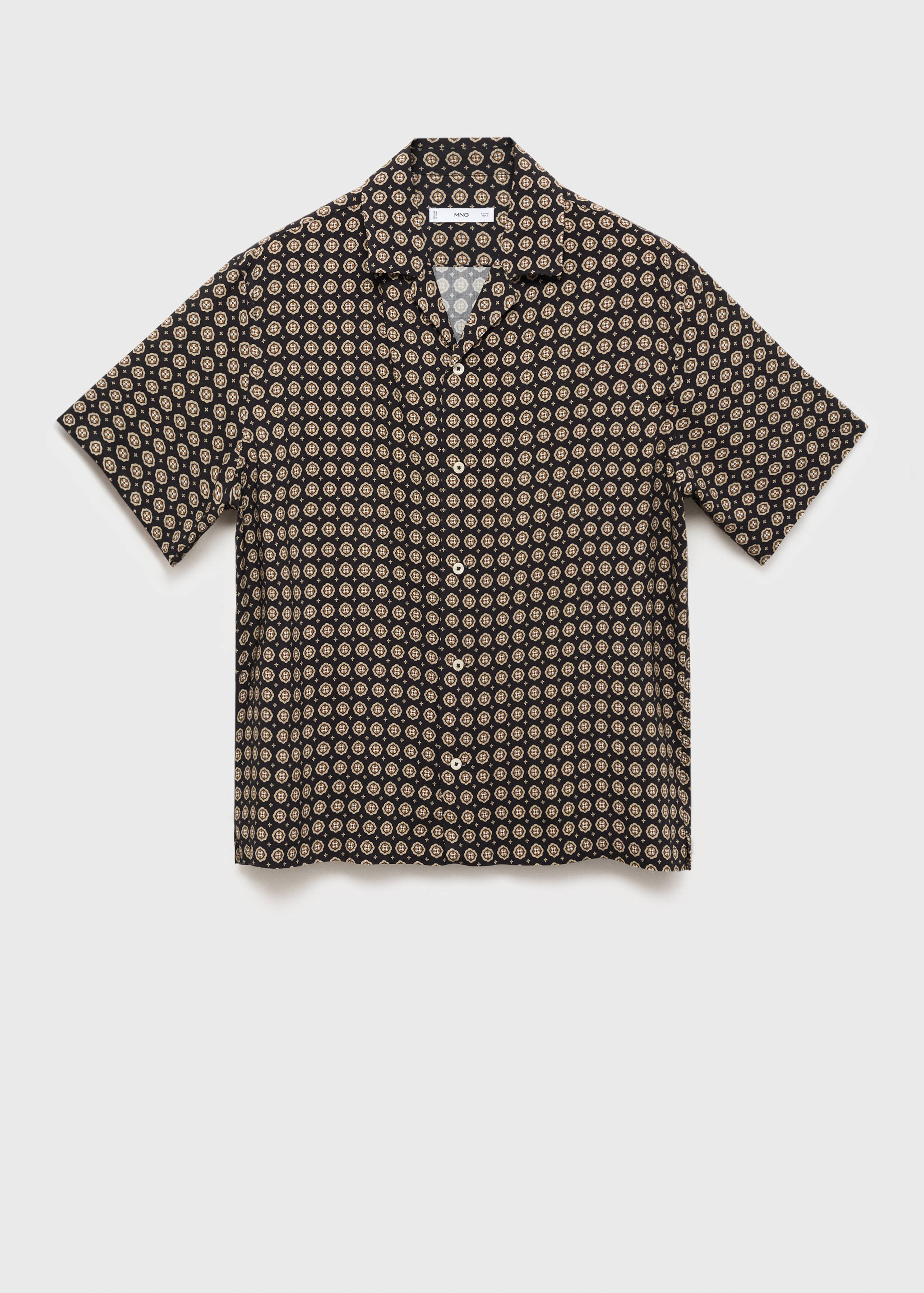 Printed fluid regular-fit shirt - Article without model