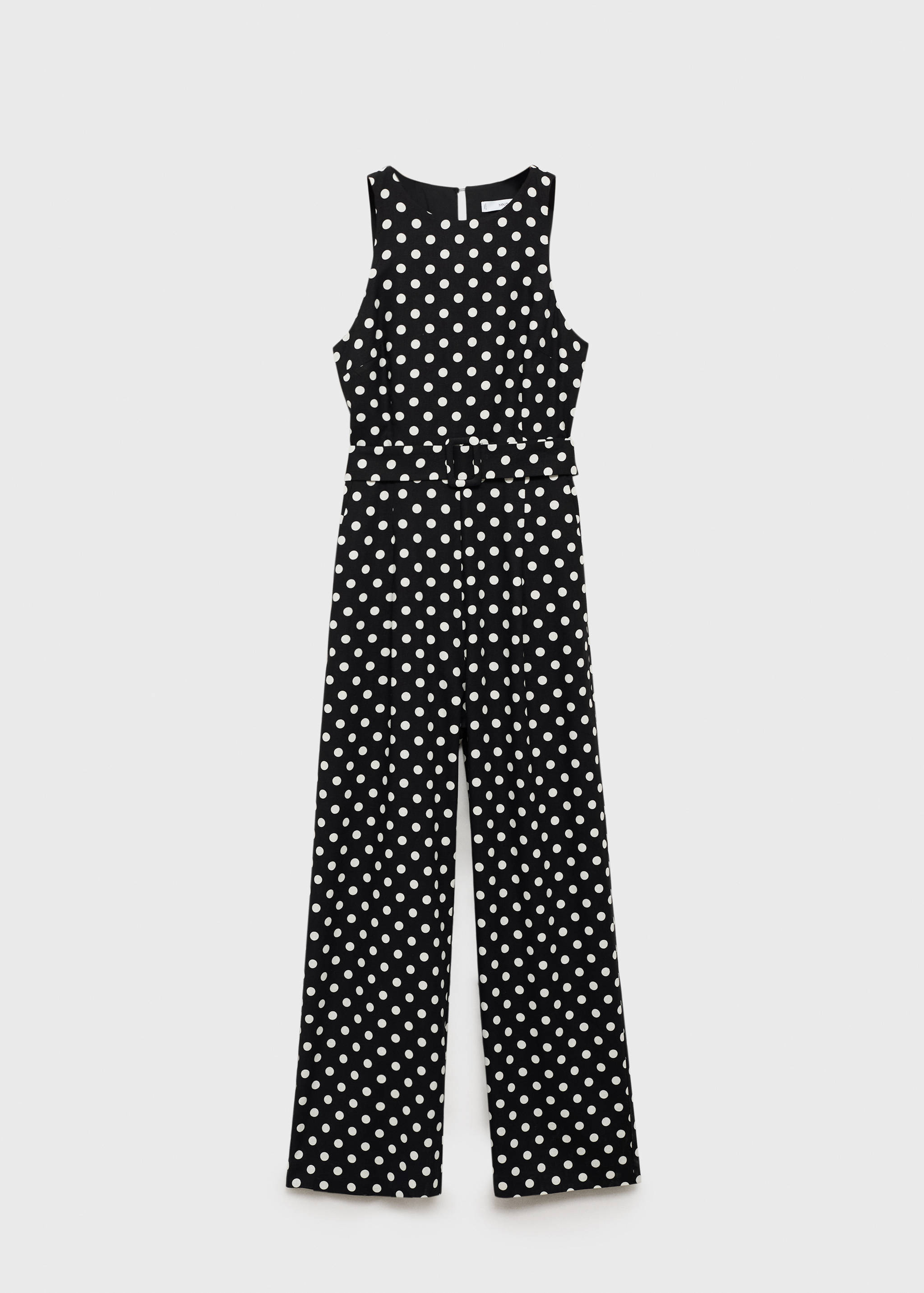 Polka-dot belt jumpsuit - Article without model
