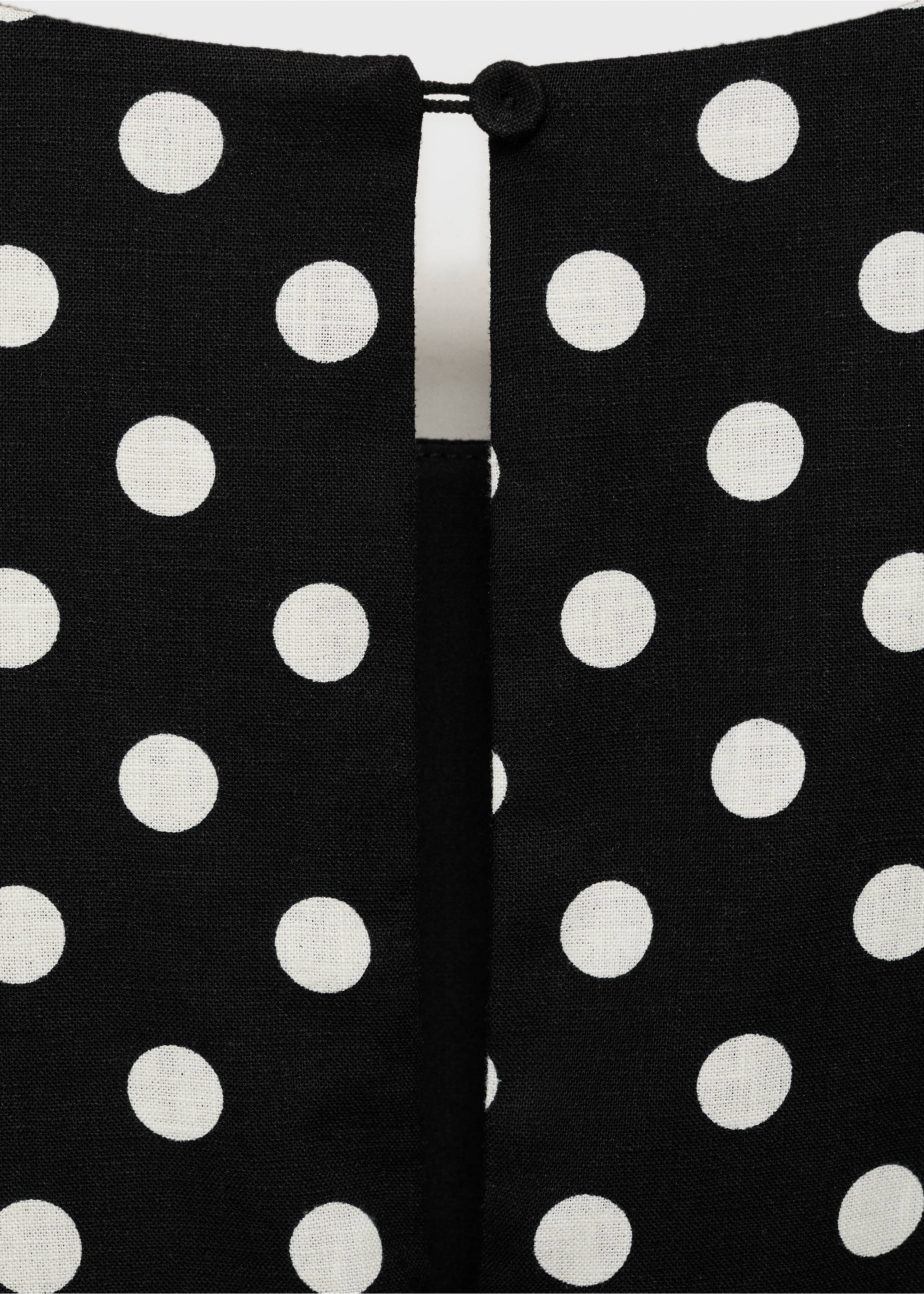 Polka-dot belt jumpsuit - Details of the article 0, Black. Ref: 17042930-00.