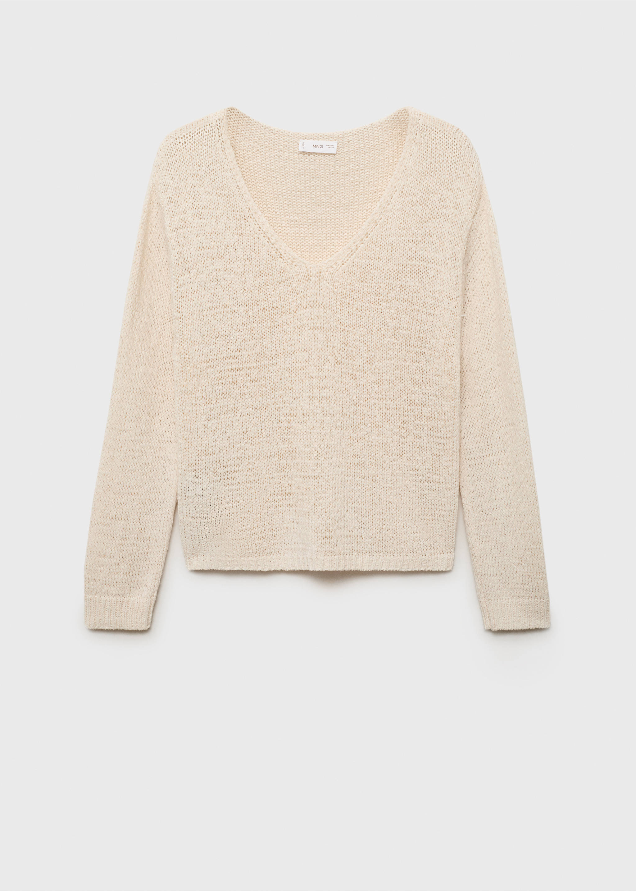 Openwork knit sweater - Article without model, Off White. Ref: 17043274-00.