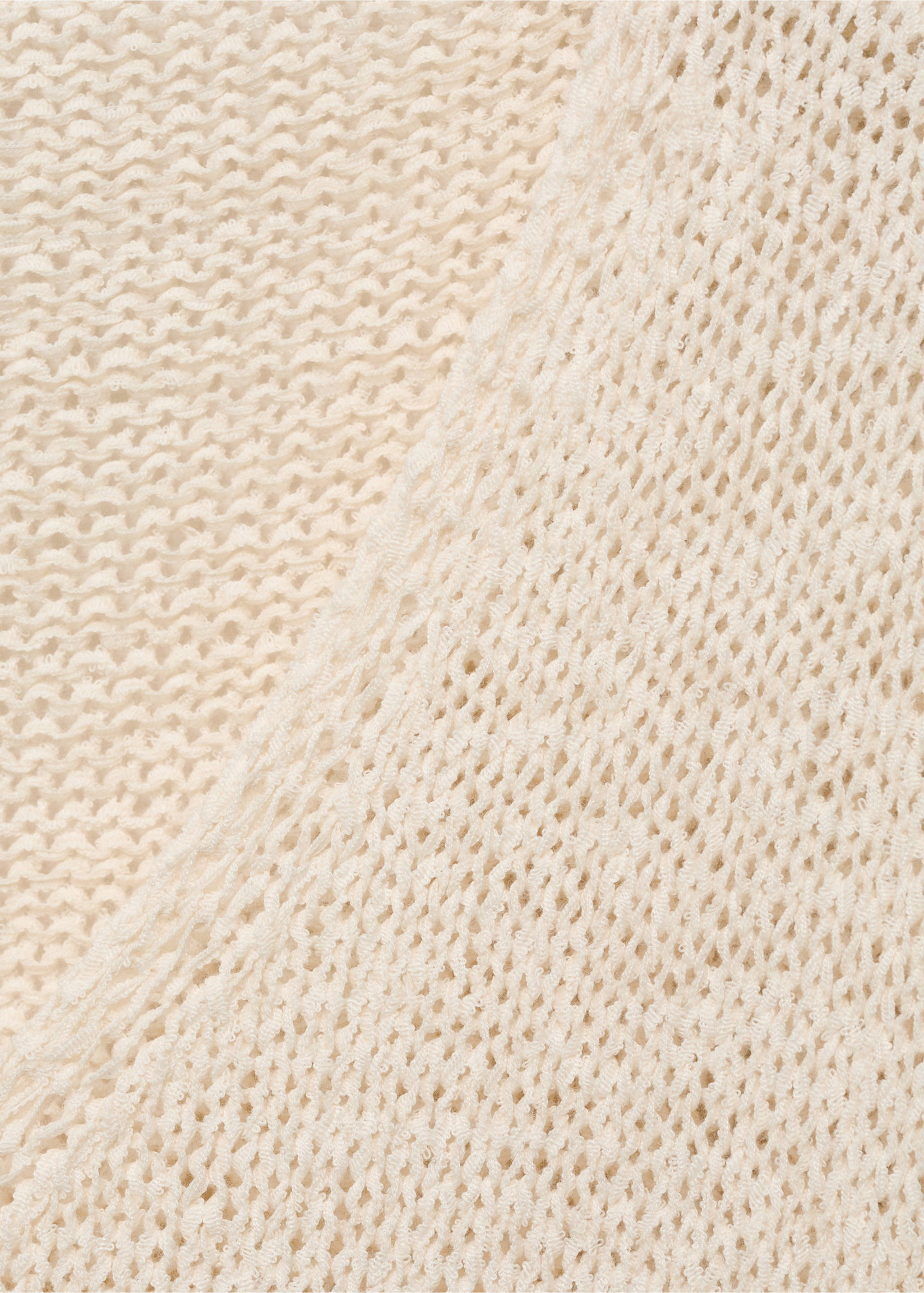 Openwork knit sweater - Details of the article 8, Off White. Ref: 17043274-00.