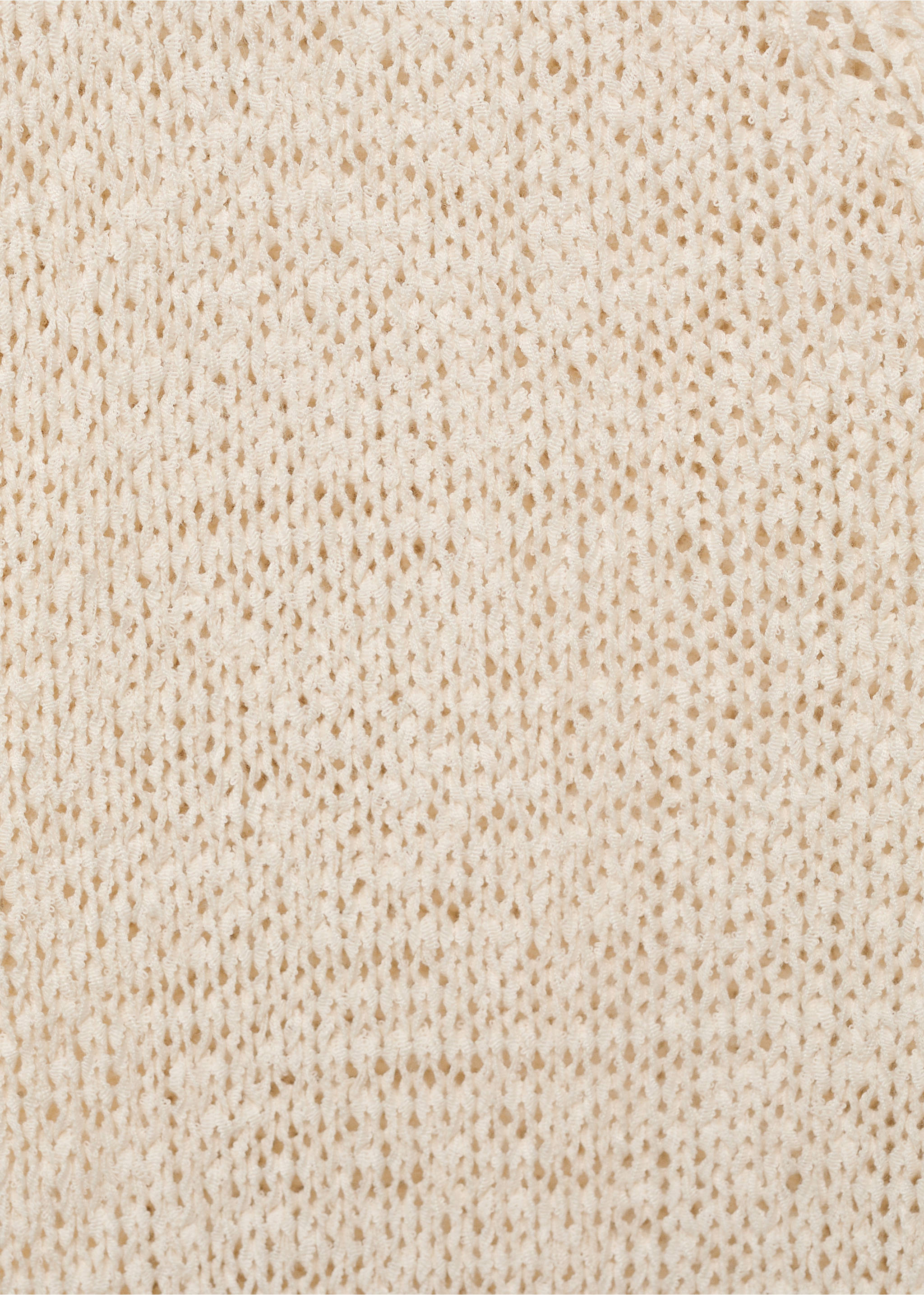 Openwork knit sweater - Details of the article 0, Off White. Ref: 17043274-00.