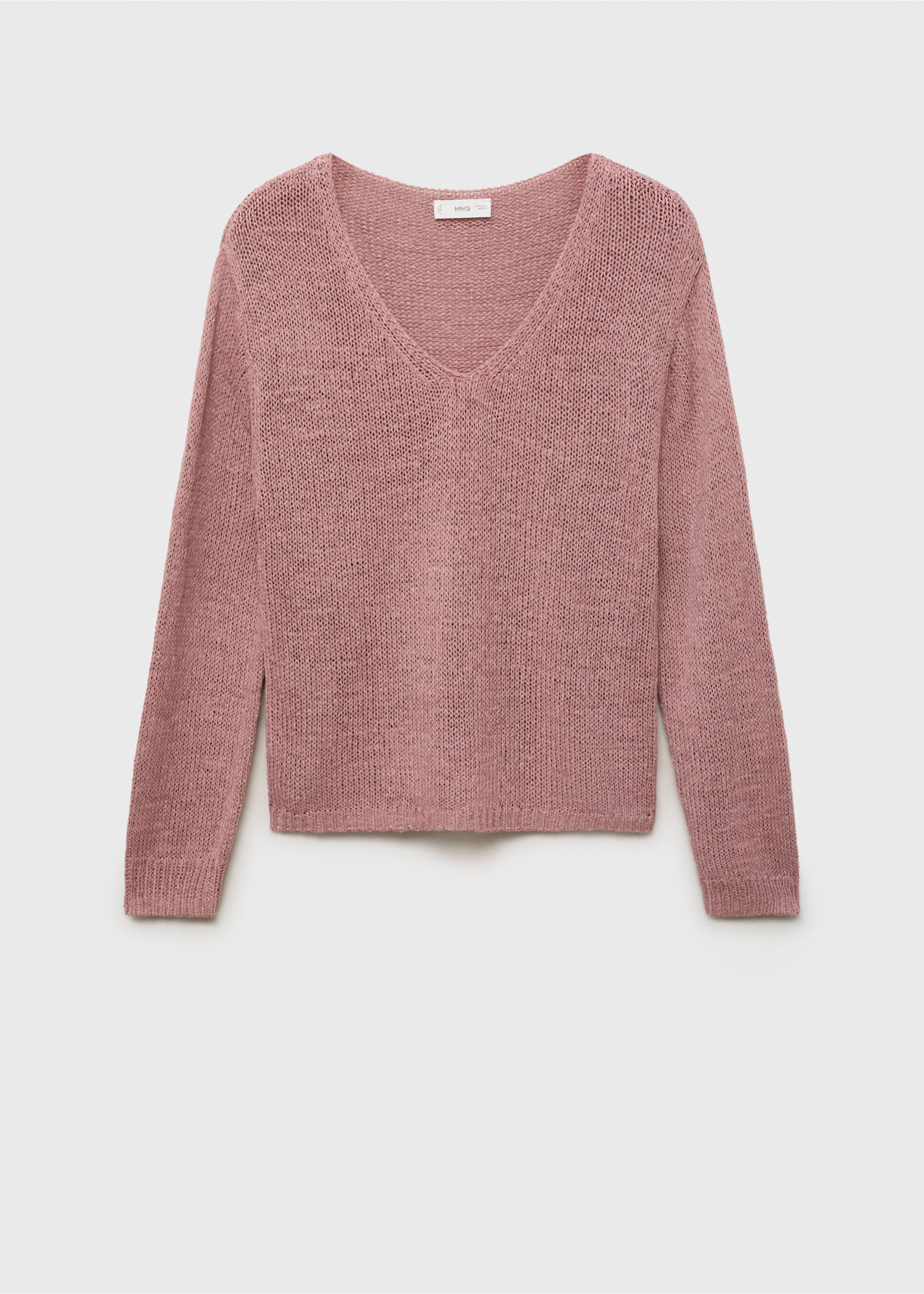 Ajour trui - Artikel zonder model, Bleekroze. Ref: 17043274-00.