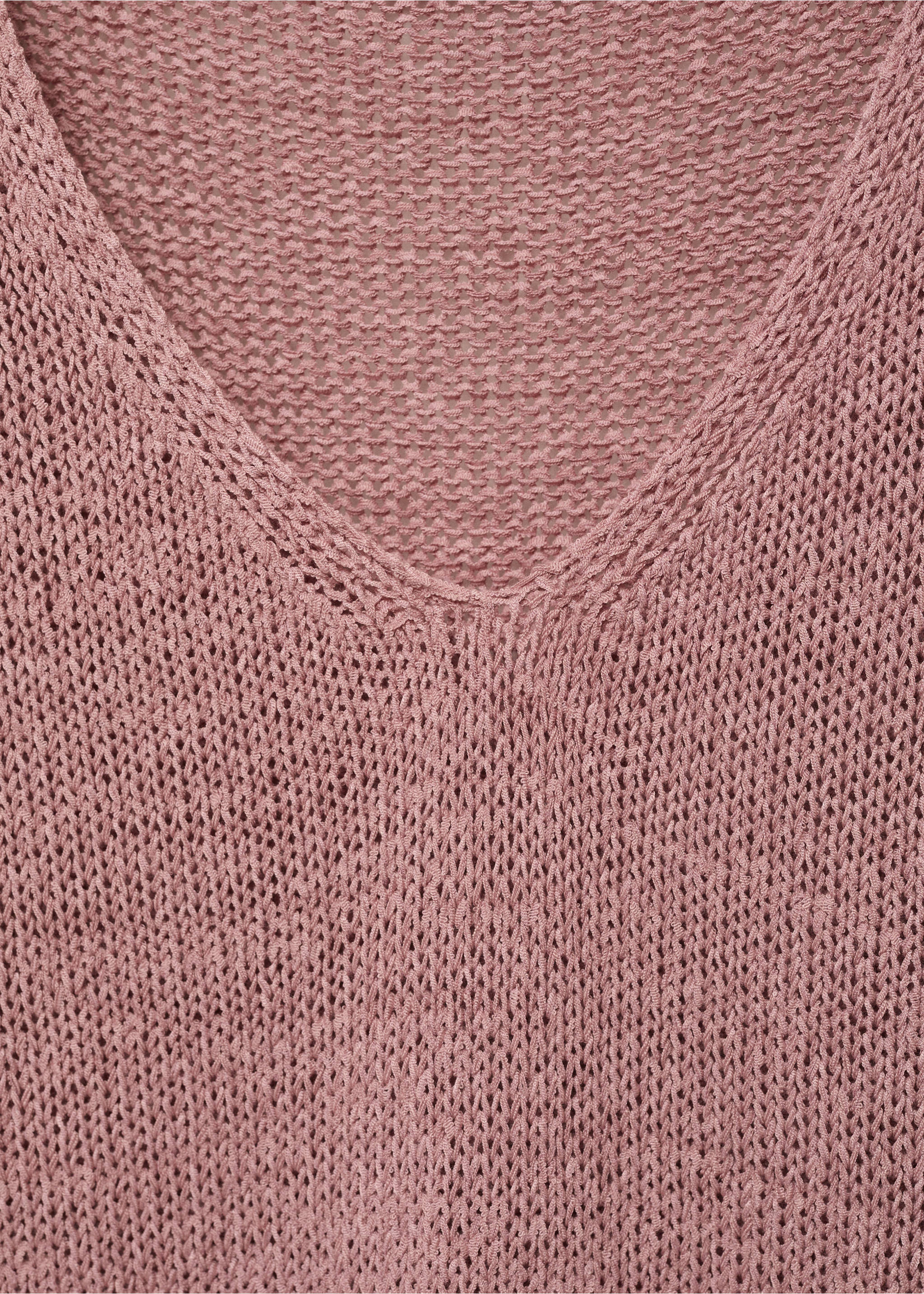 Ajour trui - Detail van het artikel 8, Bleekroze. Ref: 17043274-00.
