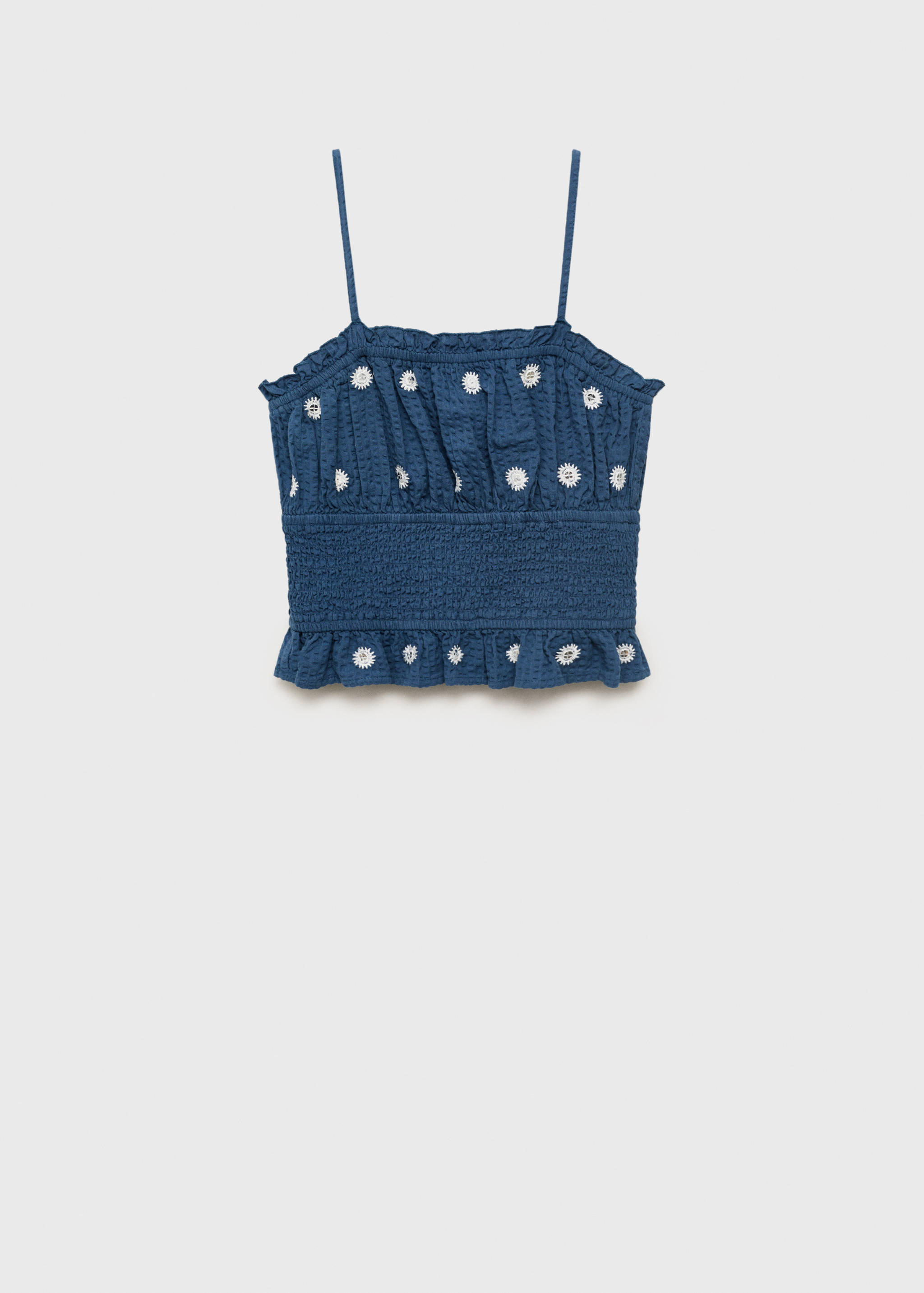 Mirror-embroidered top - Article without model