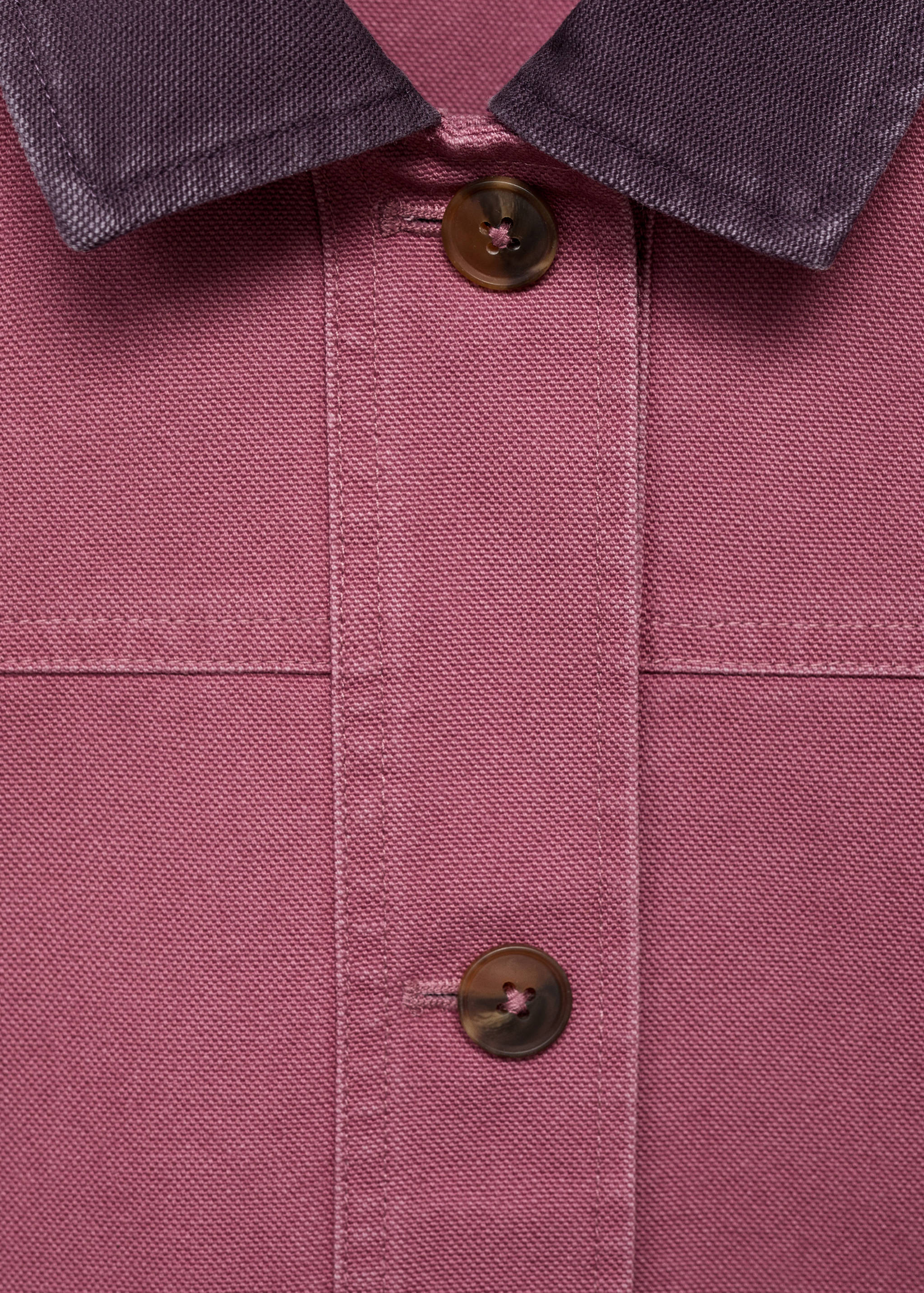 Denim parka with contrasting collar - Details of the article 8