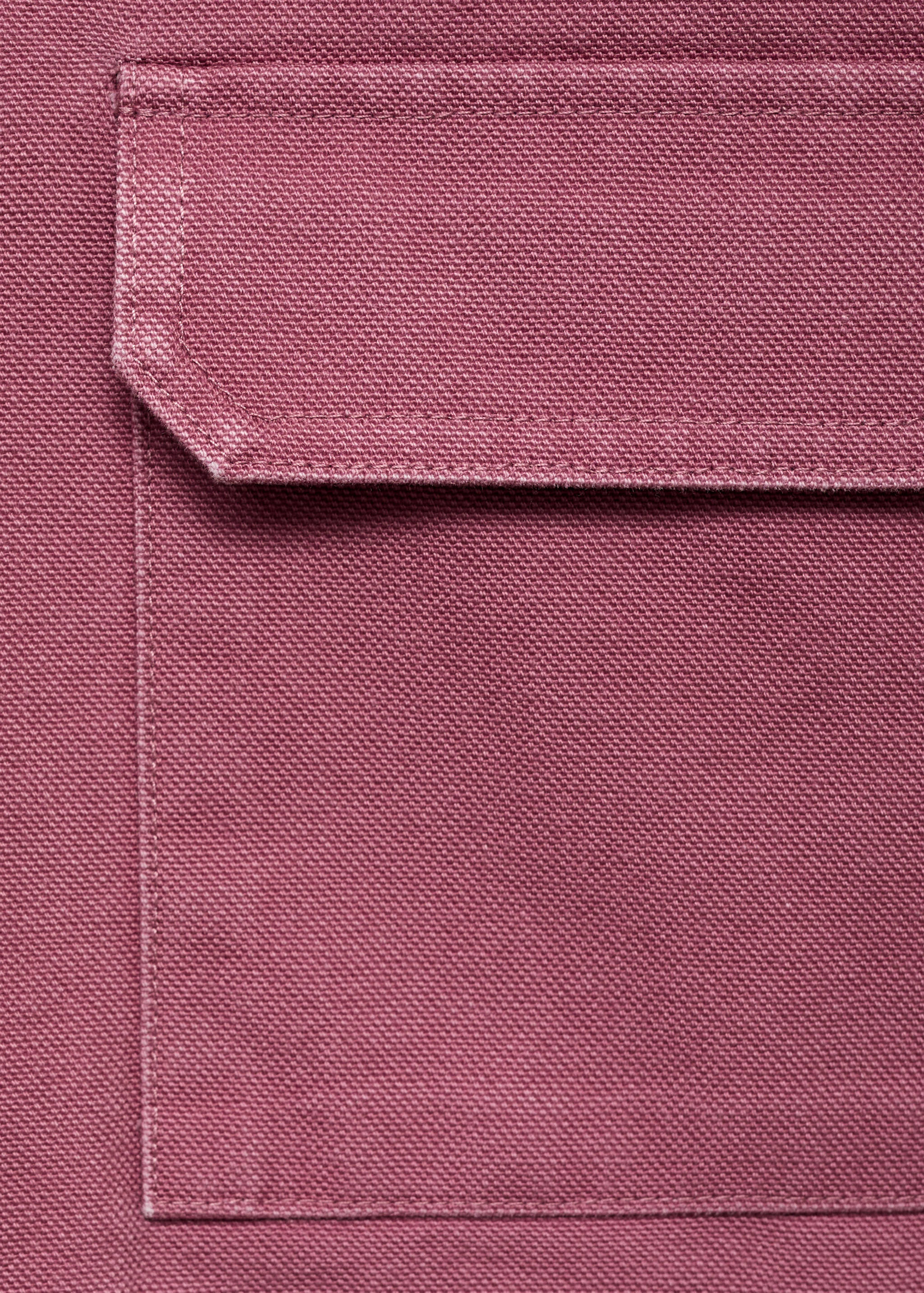 Denim parka with contrasting collar - Details of the article 0