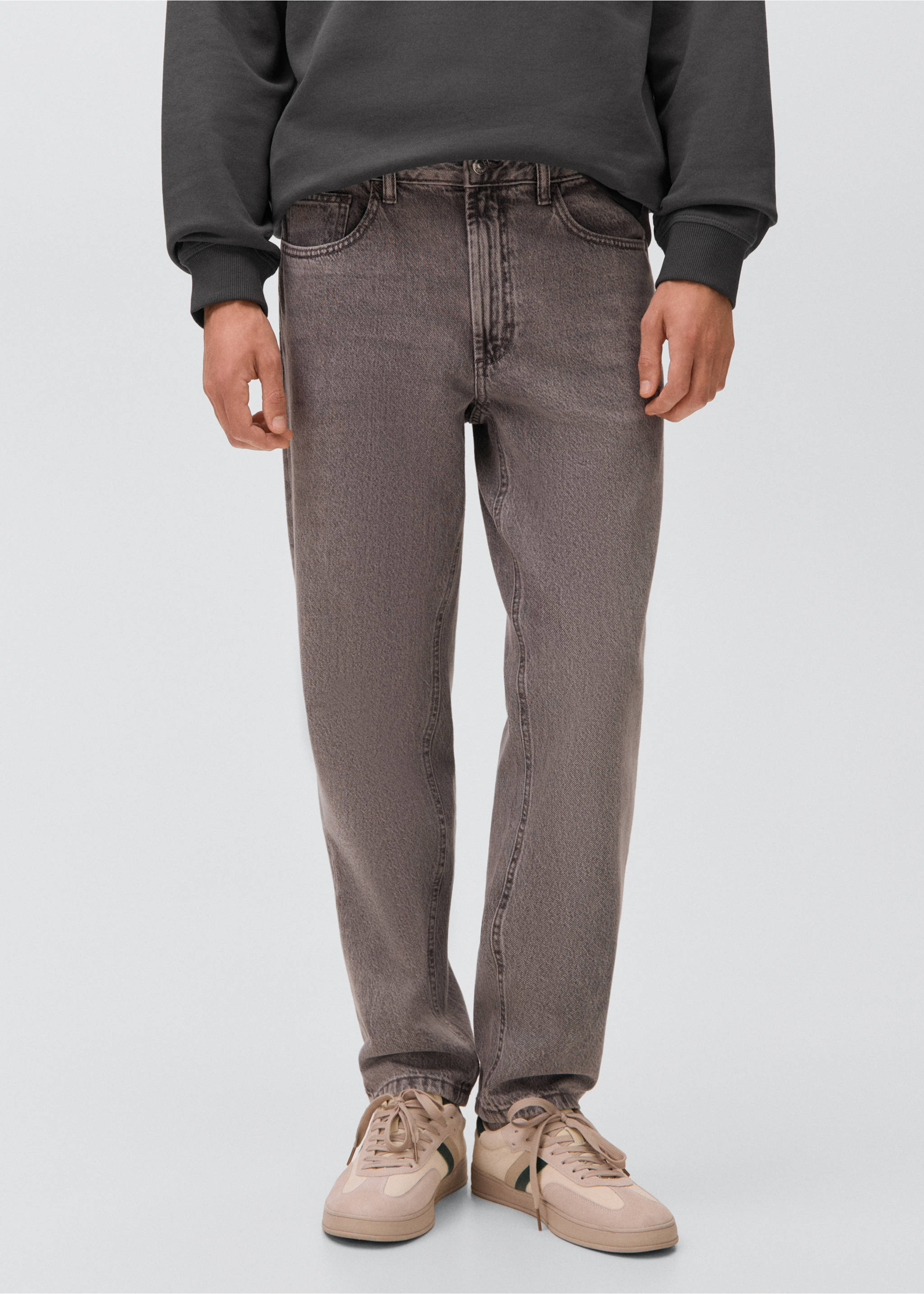 Τζιν regular fit - Μεσαίο πλάνο, Γκρι Ντένιμ. Ref: 17043279-00.