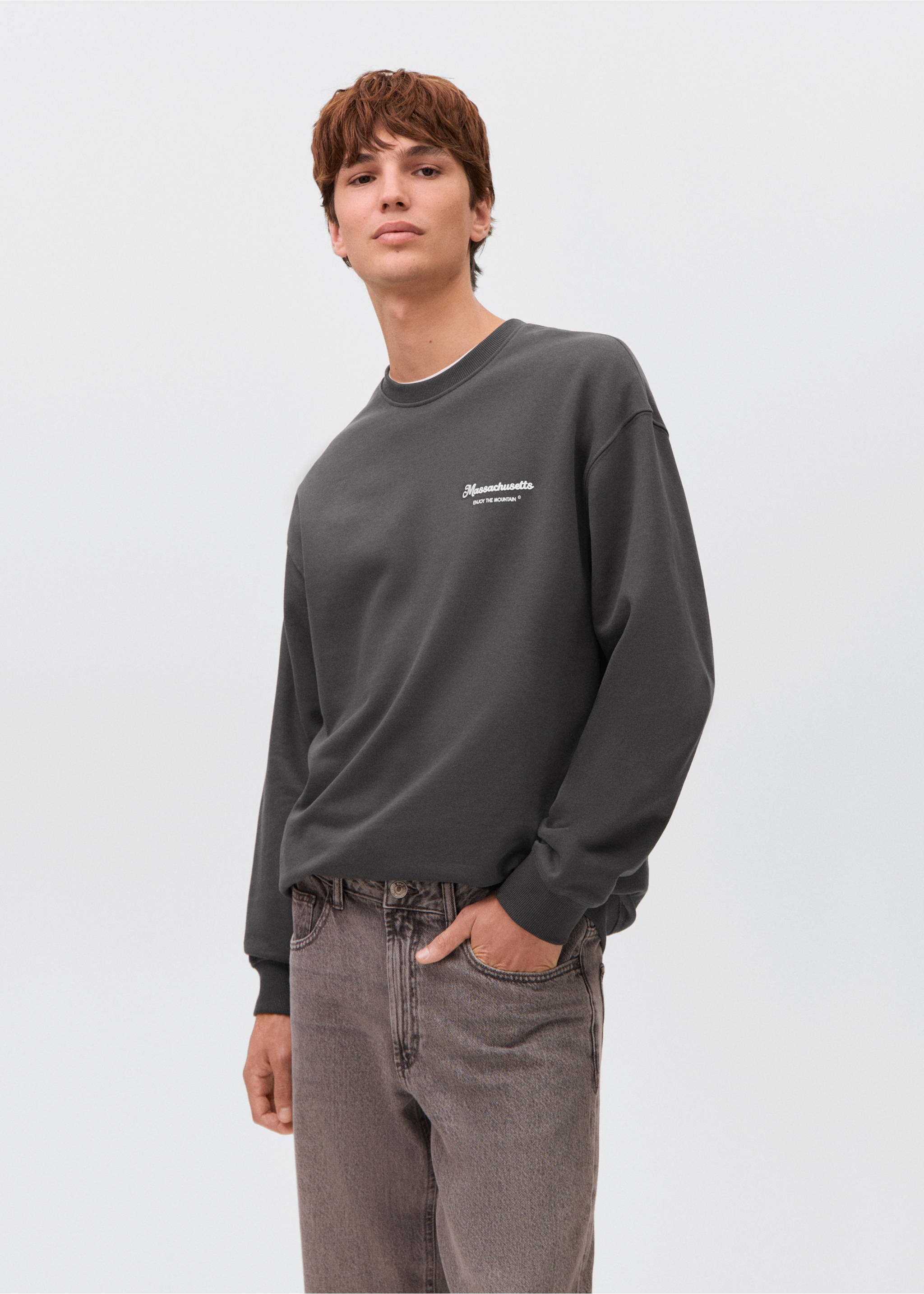 Τζιν regular fit - Λεπτομέρεια του προϊόντος 1, Γκρι Ντένιμ. Ref: 17043279-00.