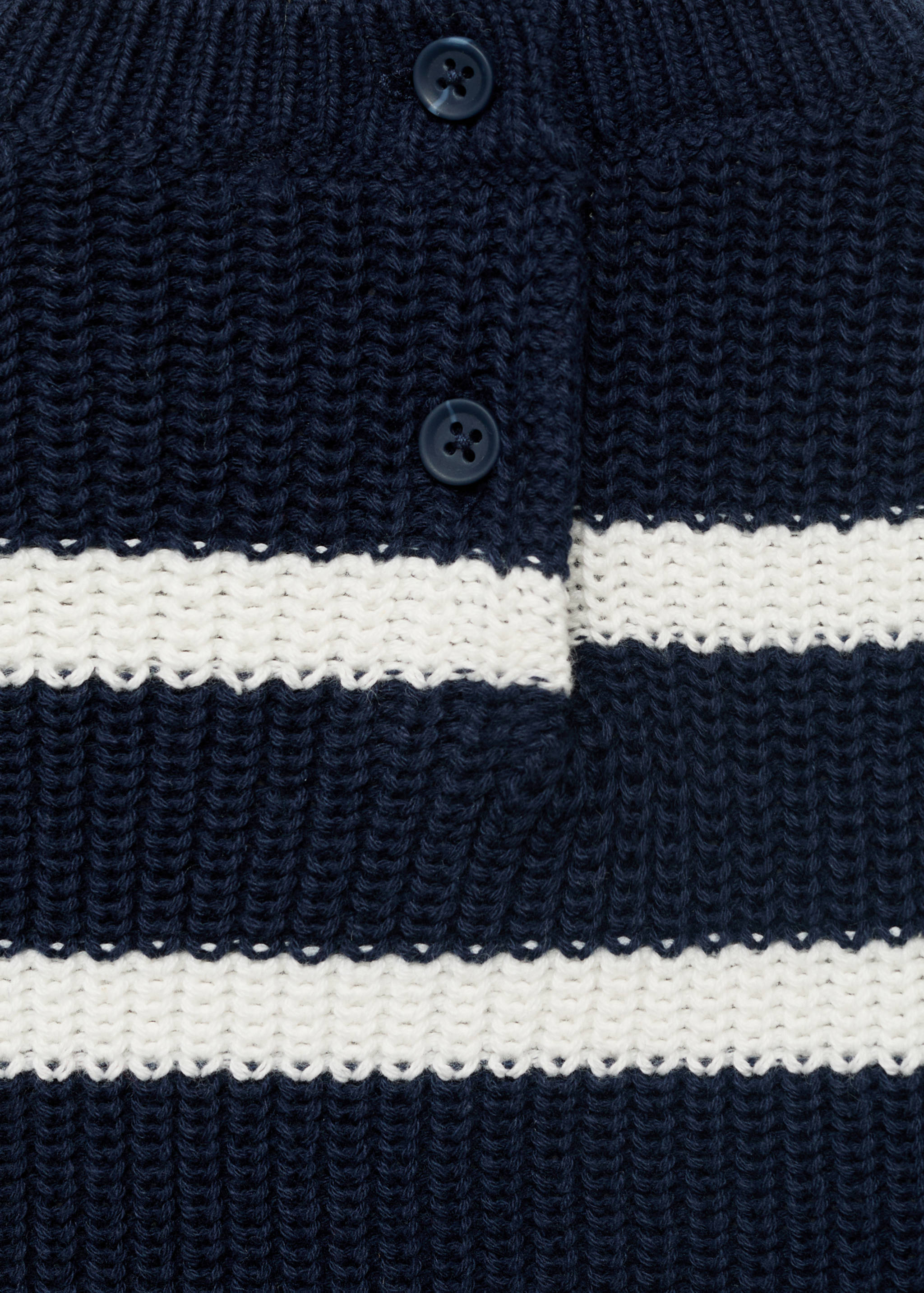 Striped knitted gilet - Details of the article 0