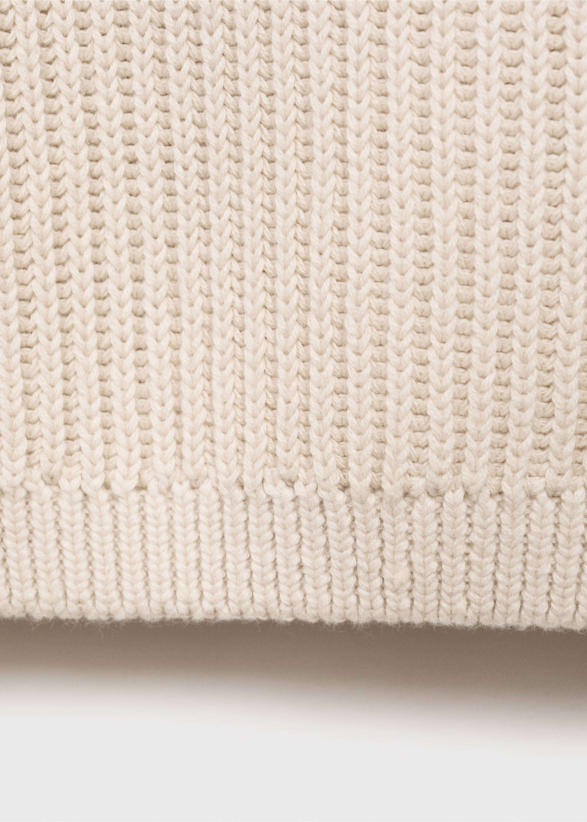 Buttons detail knit sweater - Details of the article 0, Beige. Ref: 17043281-00.