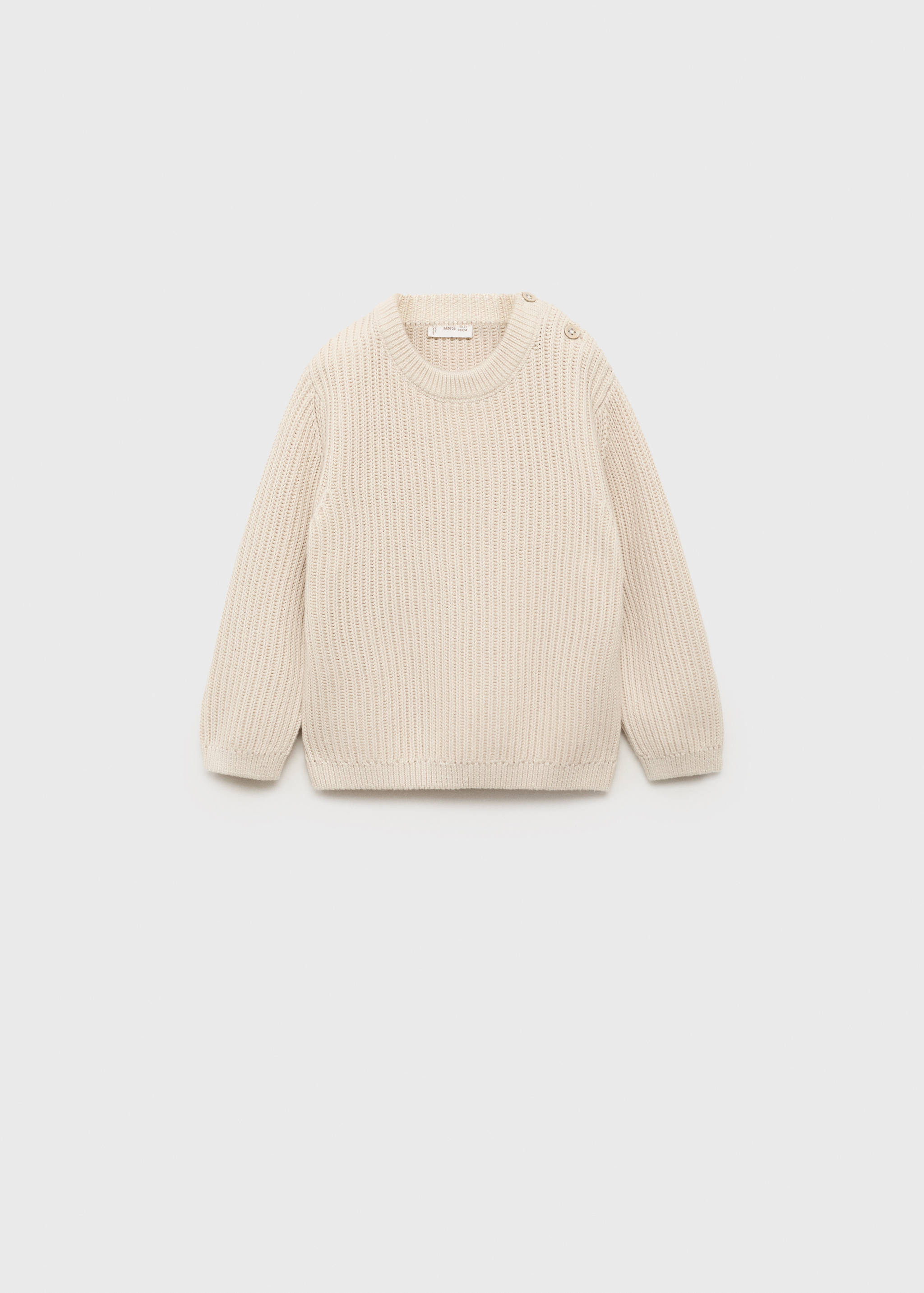 Buttons detail knit sweater - Article without model
