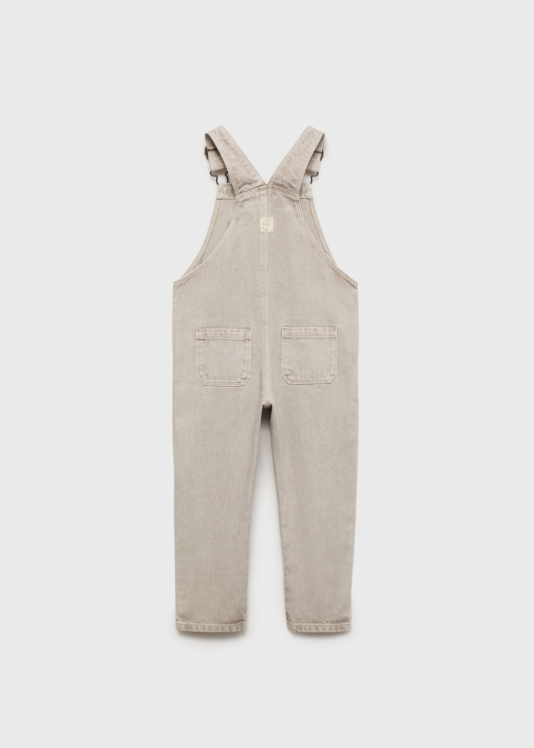 Long denim dungarees - Reverse of the article