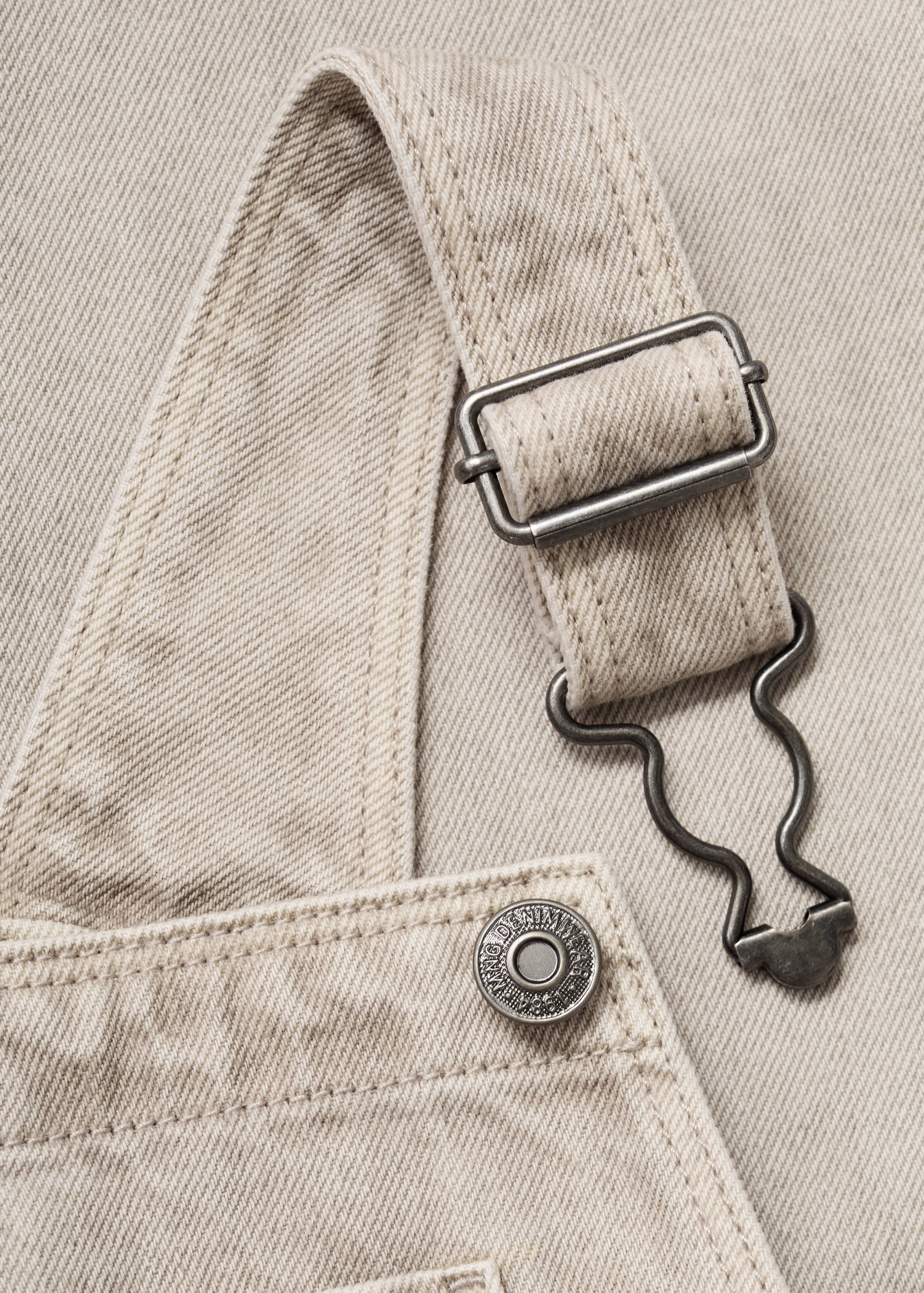 Long denim dungarees - Details of the article 8